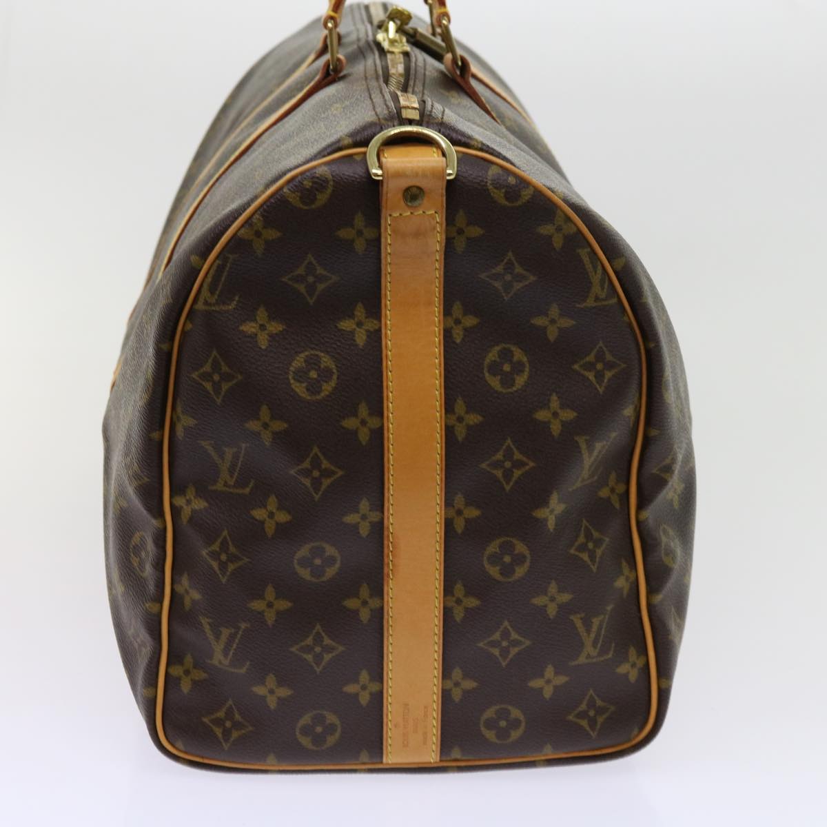 LOUIS VUITTON Monogram Keepall Bandouliere 50 Boston Bag M41416 LV Auth ai672