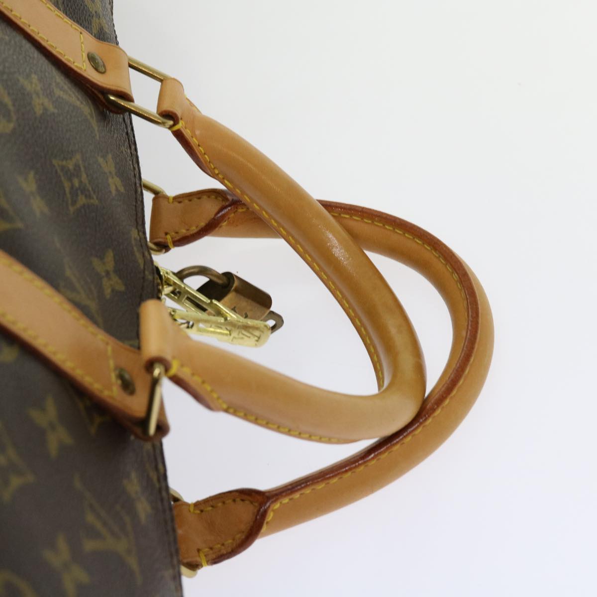 LOUIS VUITTON Monogram Keepall Bandouliere 50 Boston Bag M41416 LV Auth ai672