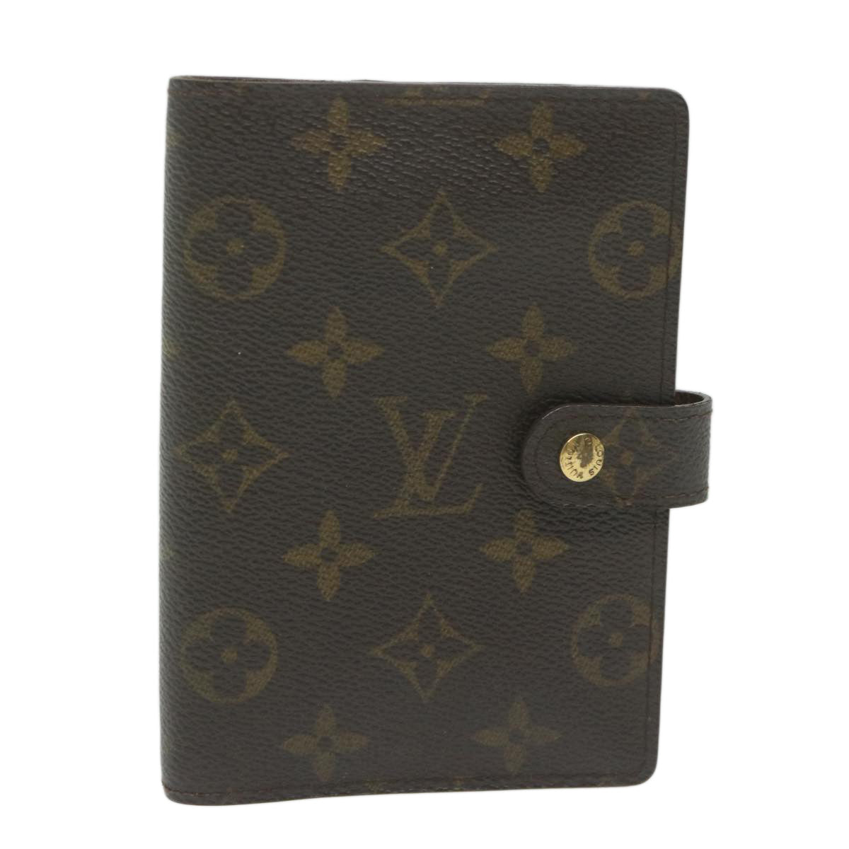 LOUIS VUITTON Monogram Agenda PM Day Planner Cover R20005 LV Auth ai700