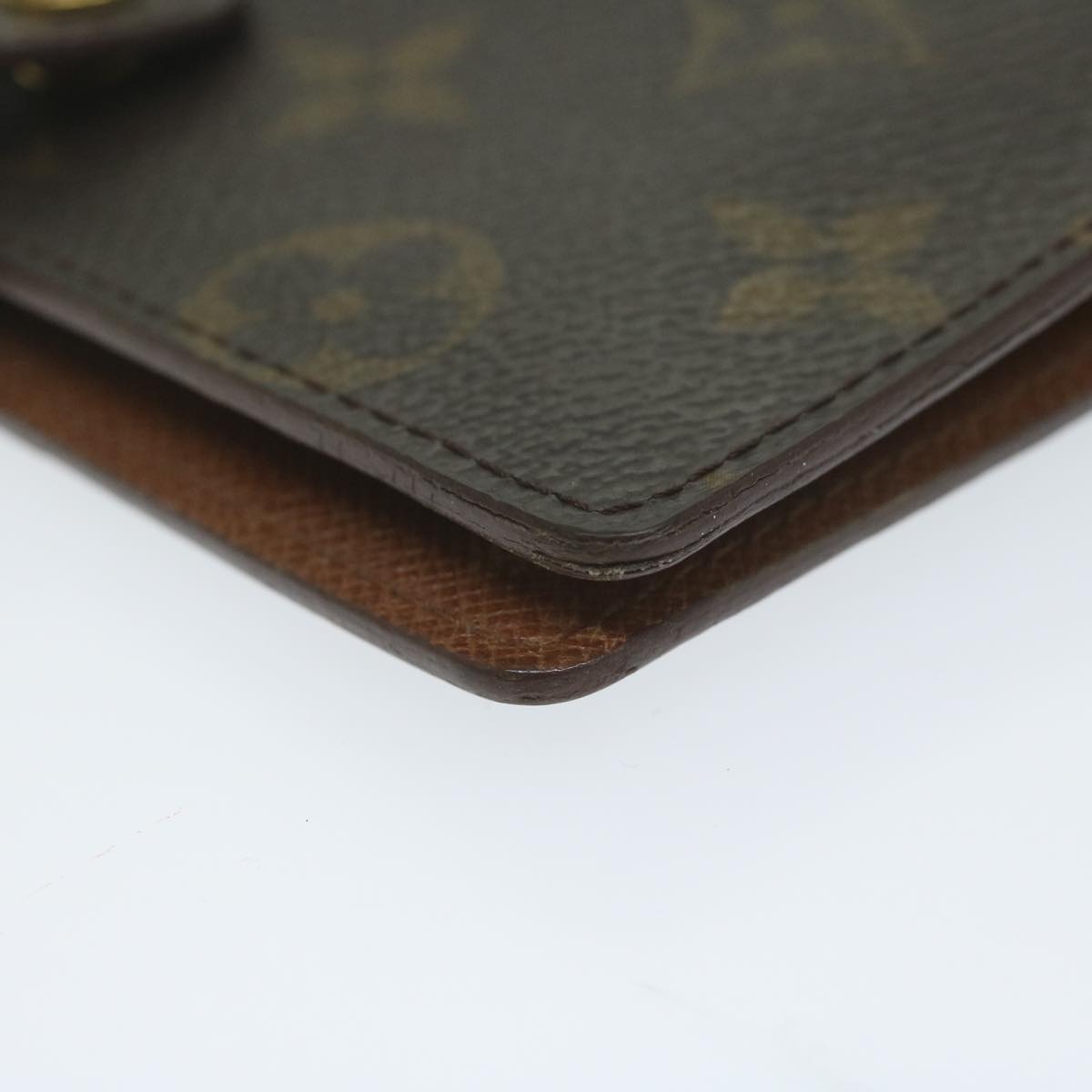 LOUIS VUITTON Monogram Agenda PM Day Planner Cover R20005 LV Auth ai700