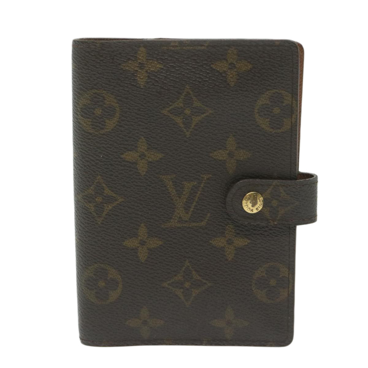 LOUIS VUITTON Monogram Agenda PM Day Planner Cover R20005 LV Auth ai700