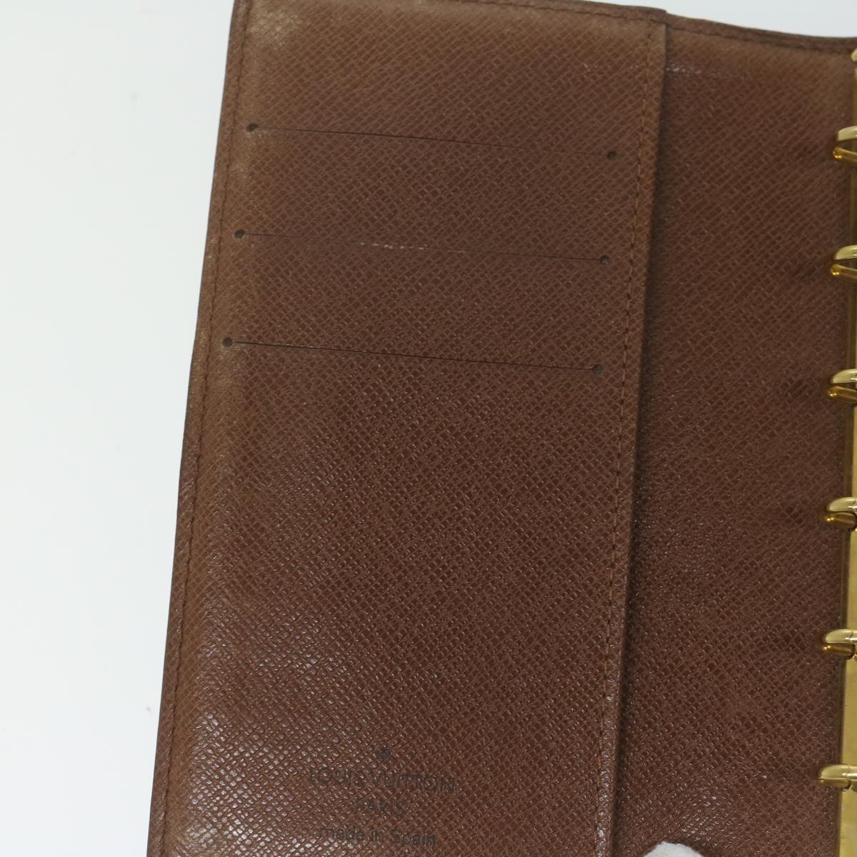 LOUIS VUITTON Monogram Agenda PM Day Planner Cover R20005 LV Auth ai700