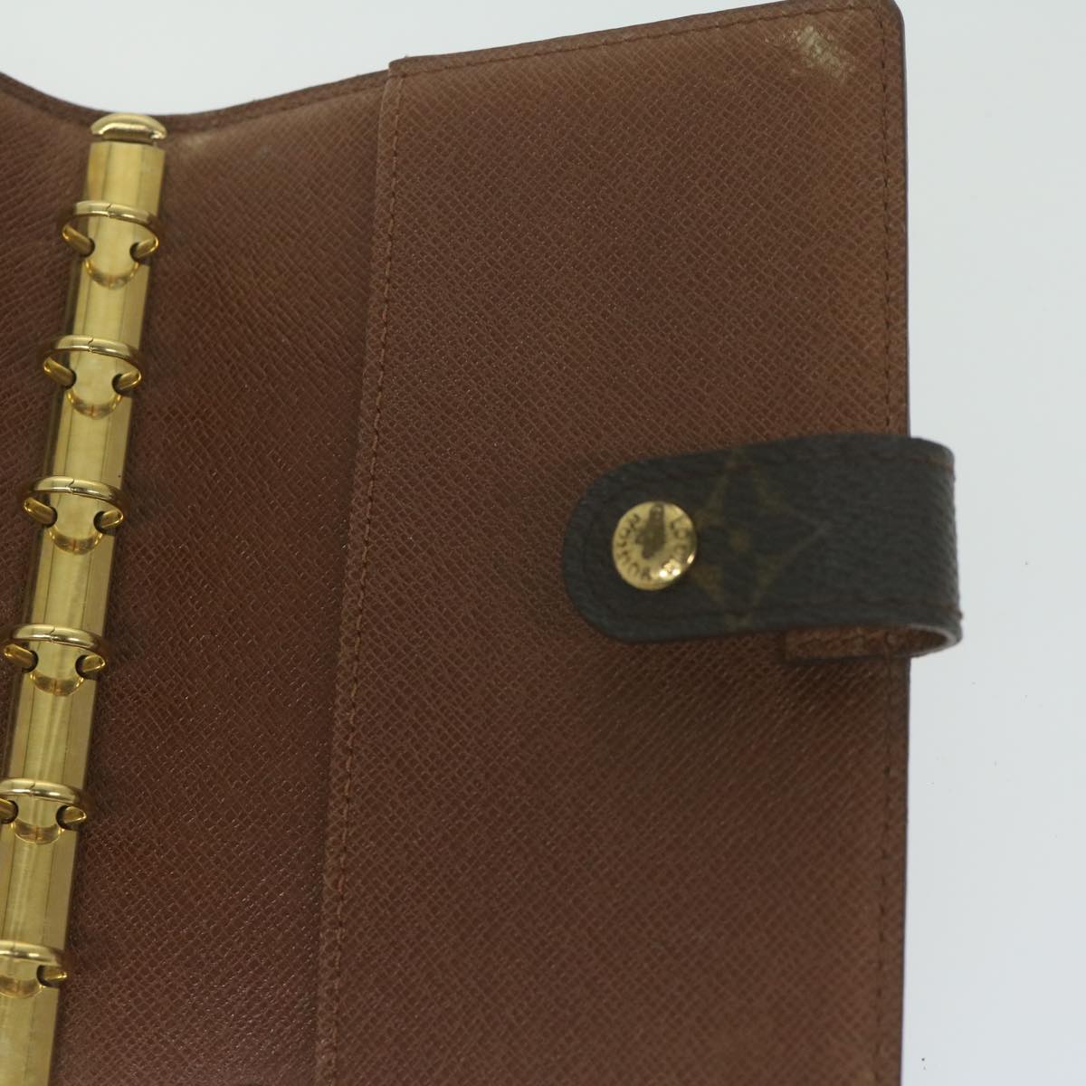 LOUIS VUITTON Monogram Agenda PM Day Planner Cover R20005 LV Auth ai700