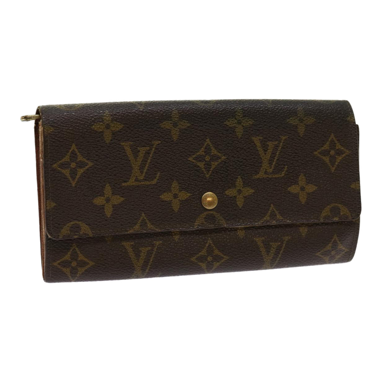 LOUIS VUITTON Monogram Pochette Porte Monnaie Credit Wallet M61725 Auth ai718