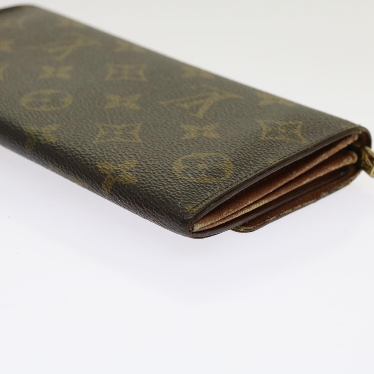 LOUIS VUITTON Monogram Pochette Porte Monnaie Credit Wallet M61725 Auth ai718