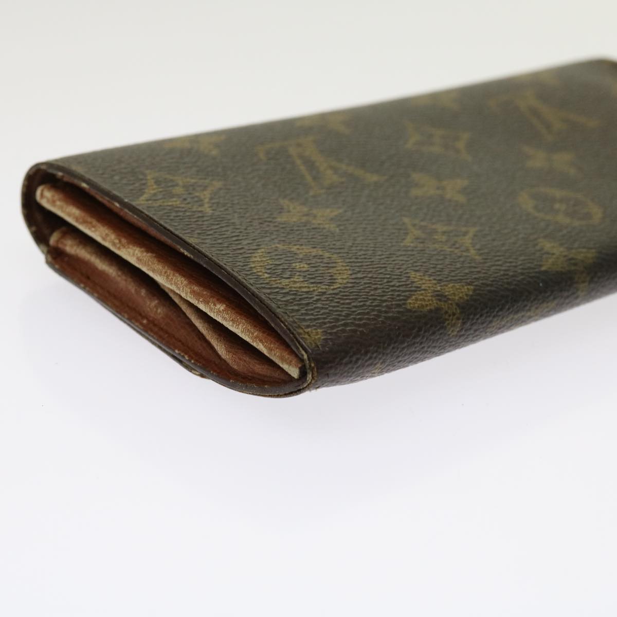 LOUIS VUITTON Monogram Pochette Porte Monnaie Credit Wallet M61725 Auth ai718