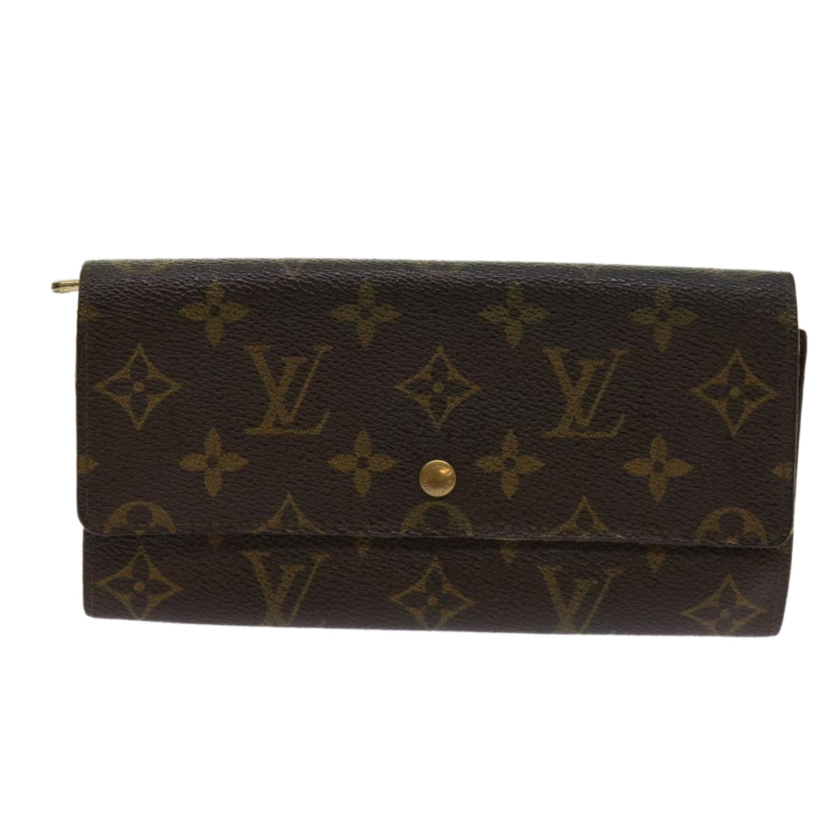 LOUIS VUITTON Monogram Pochette Porte Monnaie Credit Wallet M61725 Auth ai718