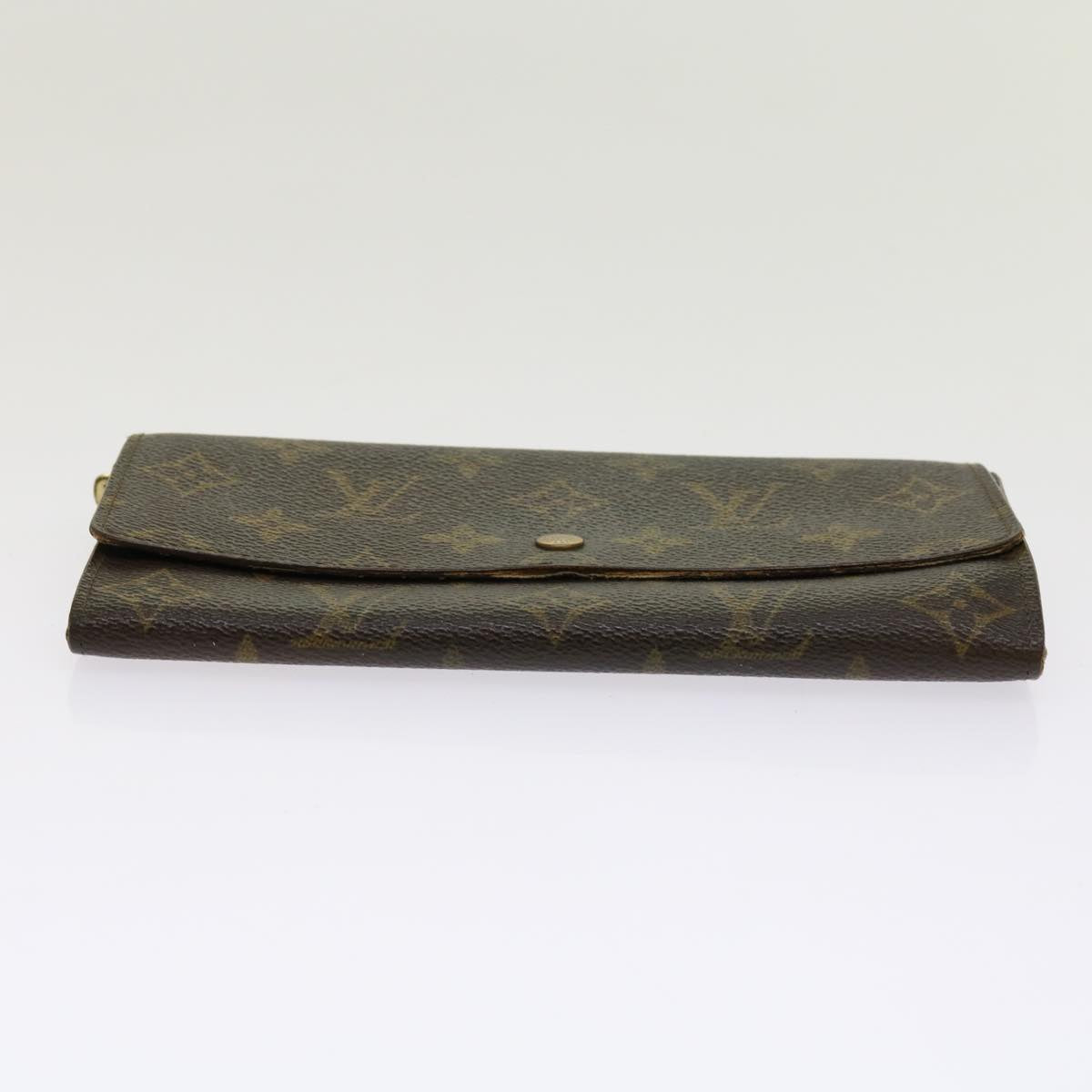 LOUIS VUITTON Monogram Pochette Porte Monnaie Credit Wallet M61725 Auth ai718