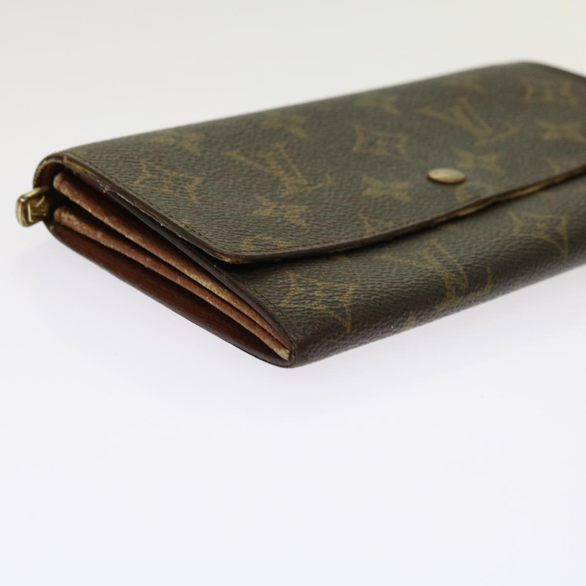 LOUIS VUITTON Monogram Pochette Porte Monnaie Credit Wallet M61725 Auth ai718