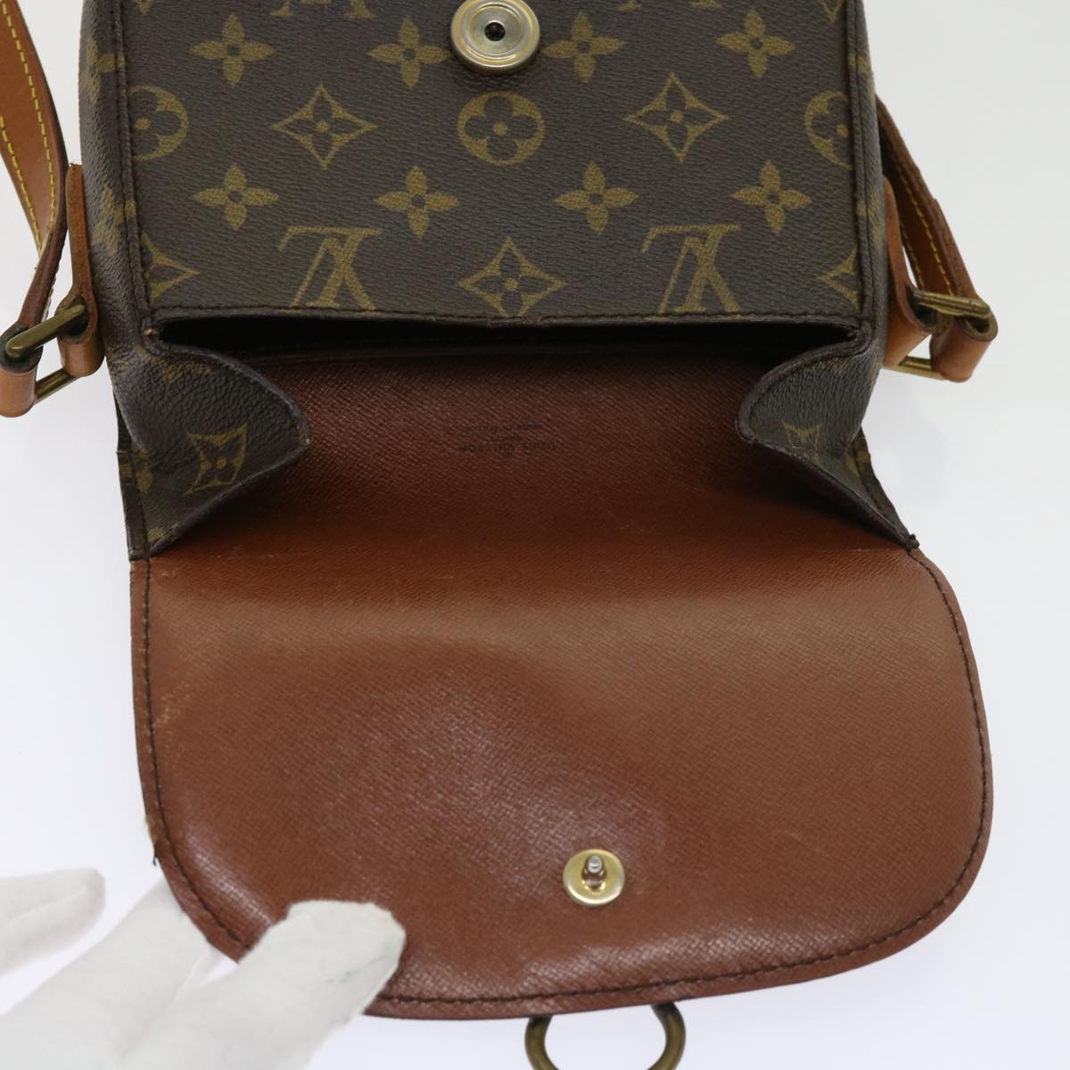 LOUIS VUITTON Monogram Saint Cloud PM Shoulder Bag M51244 LV Auth ai723