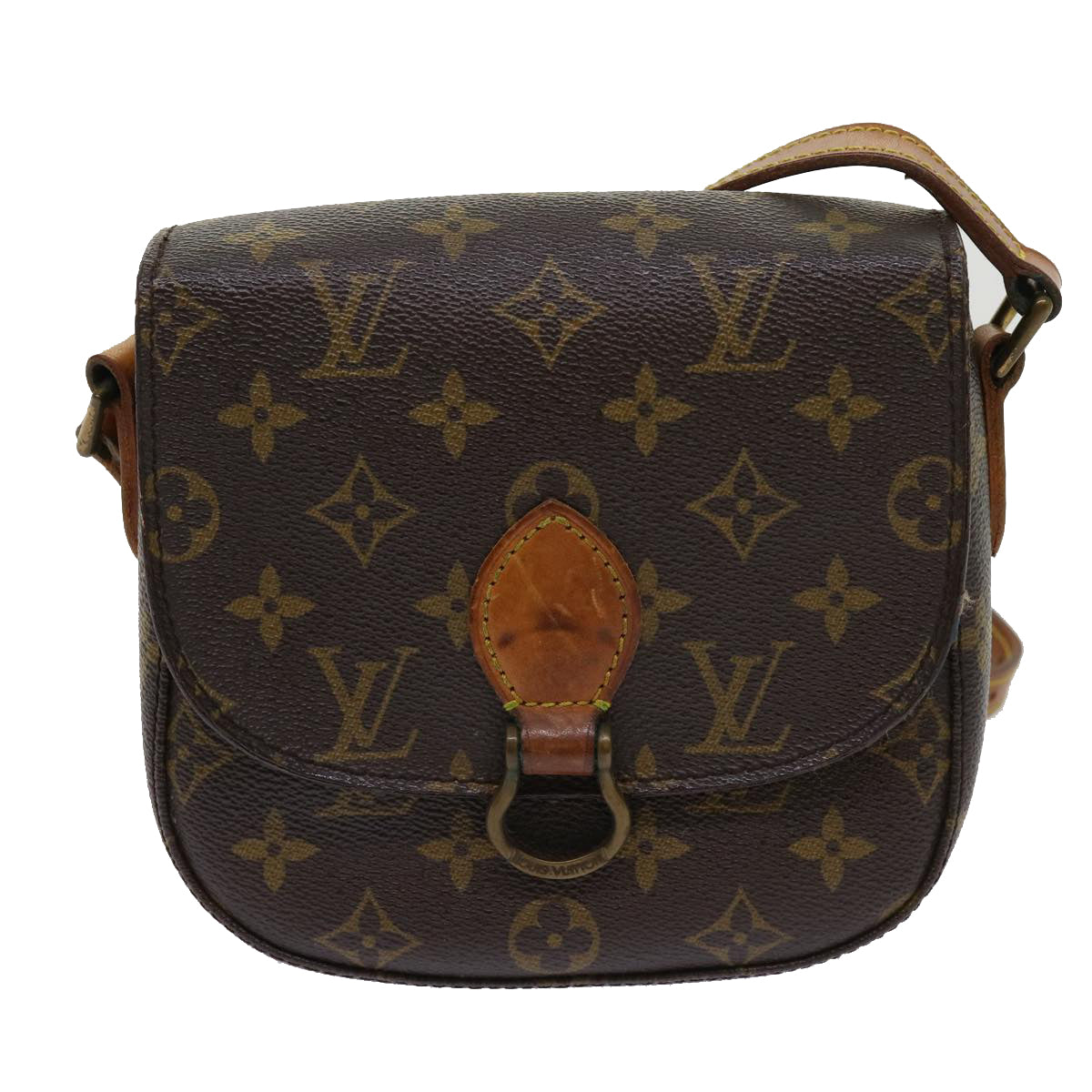 LOUIS VUITTON Monogram Saint Cloud PM Shoulder Bag M51244 LV Auth ai723