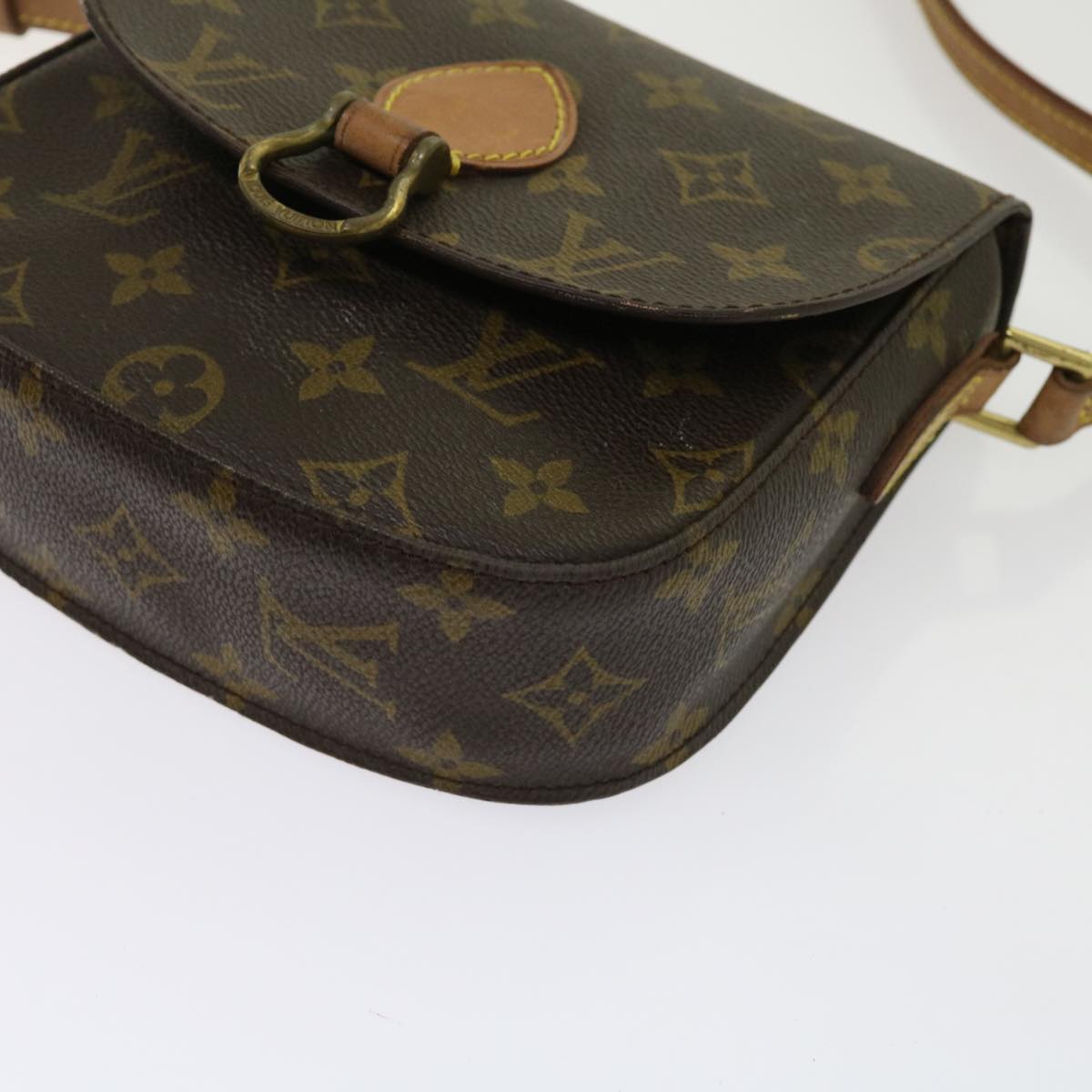 LOUIS VUITTON Monogram Saint Cloud PM Shoulder Bag M51244 LV Auth ai725