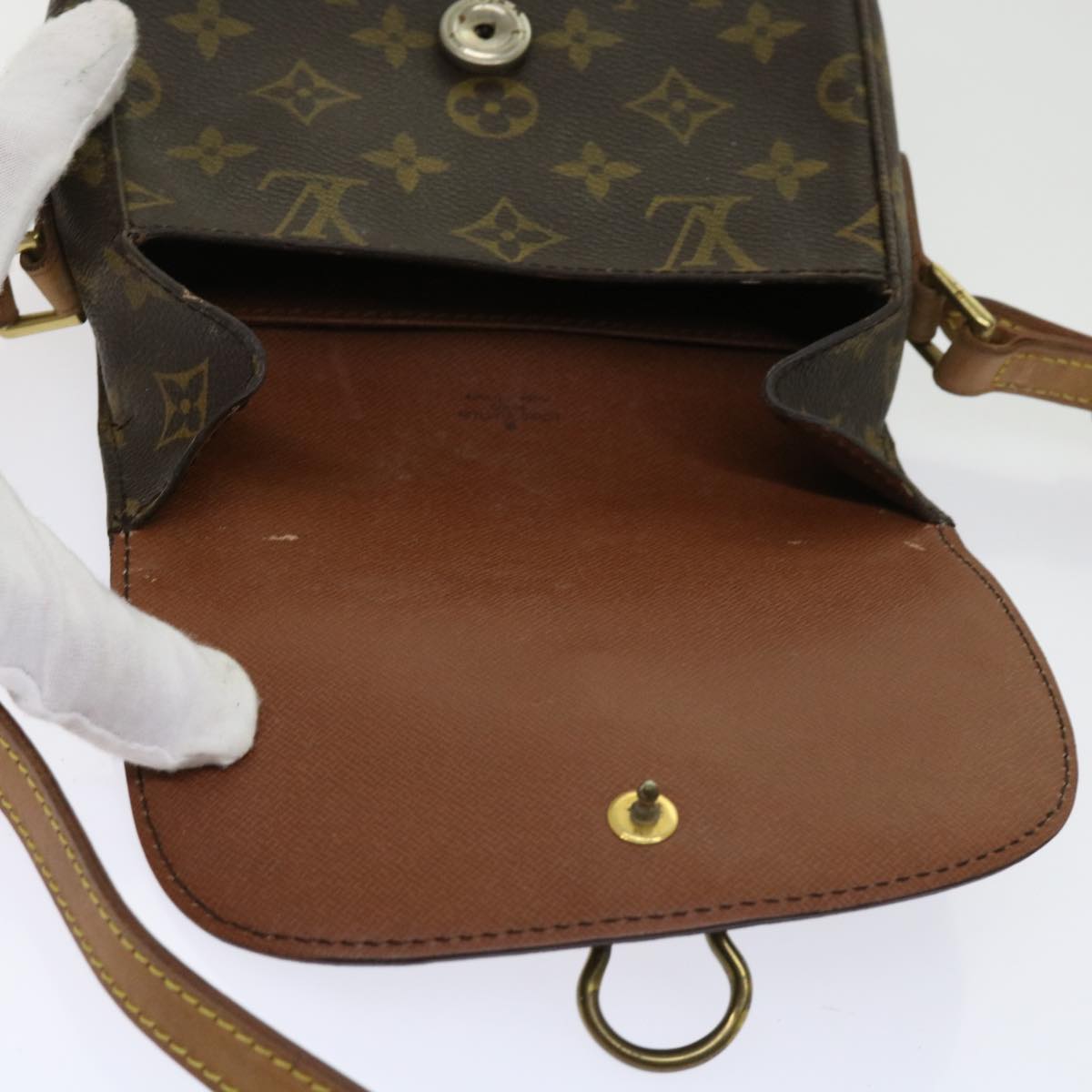 LOUIS VUITTON Monogram Saint Cloud PM Shoulder Bag M51244 LV Auth ai725