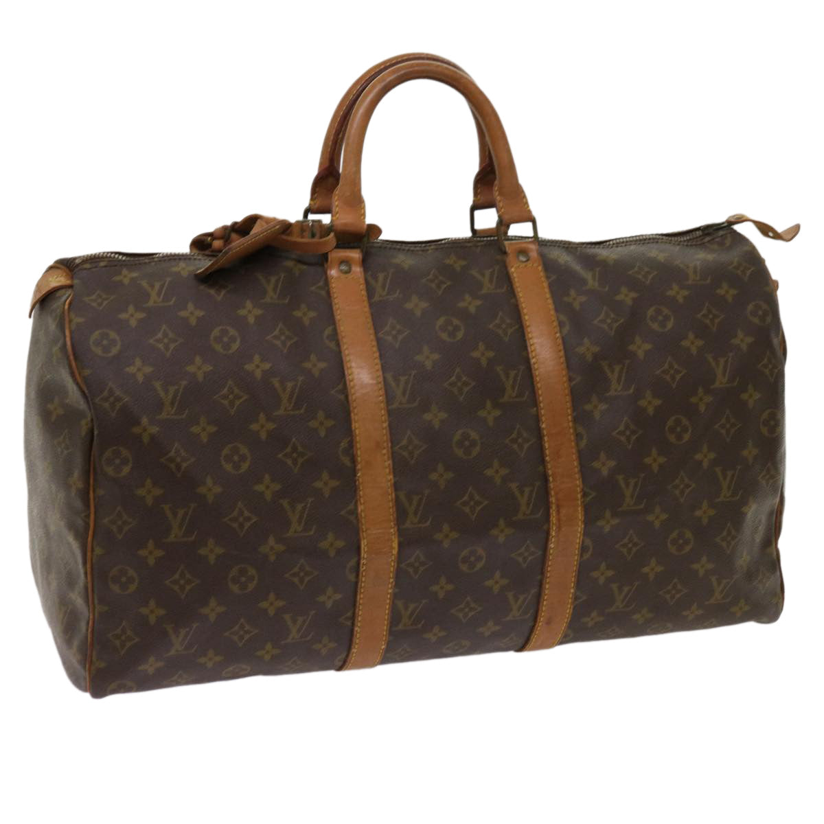 LOUIS VUITTON Monogram Keepall 50 Boston Bag Vintage M41426 LV Auth ai749