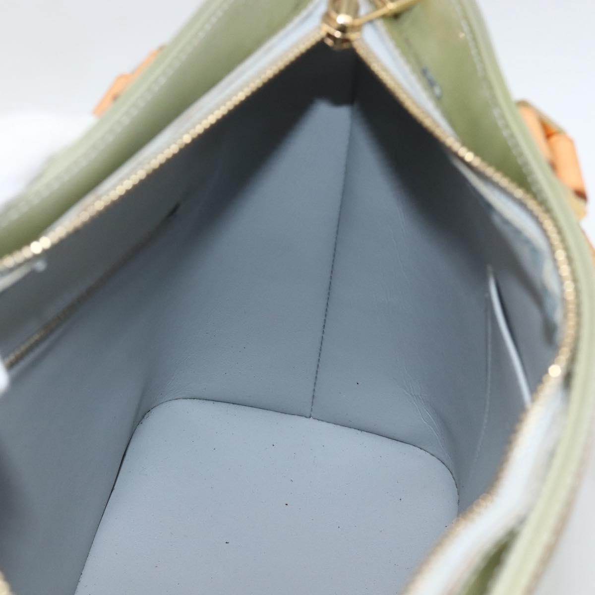 LOUIS VUITTON Monogram Vernis Houston Hand Bag Gris M91053 LV Auth ai798