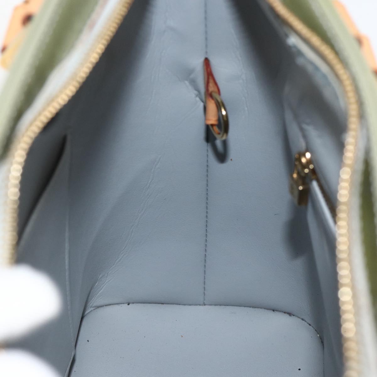 LOUIS VUITTON Monogram Vernis Houston Hand Bag Gris M91053 LV Auth ai798