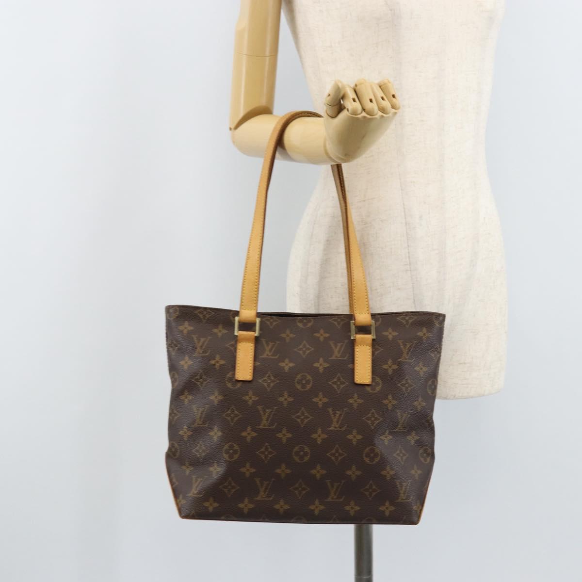 LOUIS VUITTON Monogram Cabas Piano Tote Bag M51148 LV Auth ai808