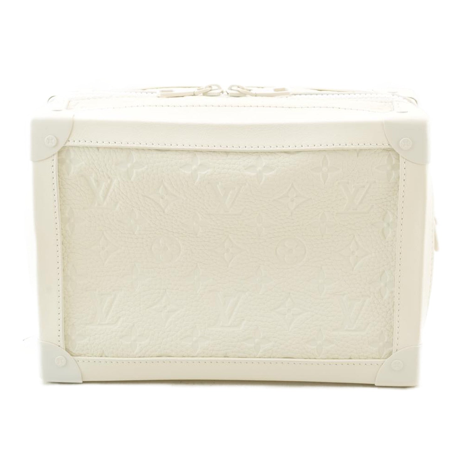 LOUIS VUITTON Virgil Abloh Shoulder Bag Soft Trunk Box White M53254 Auth ak104SM