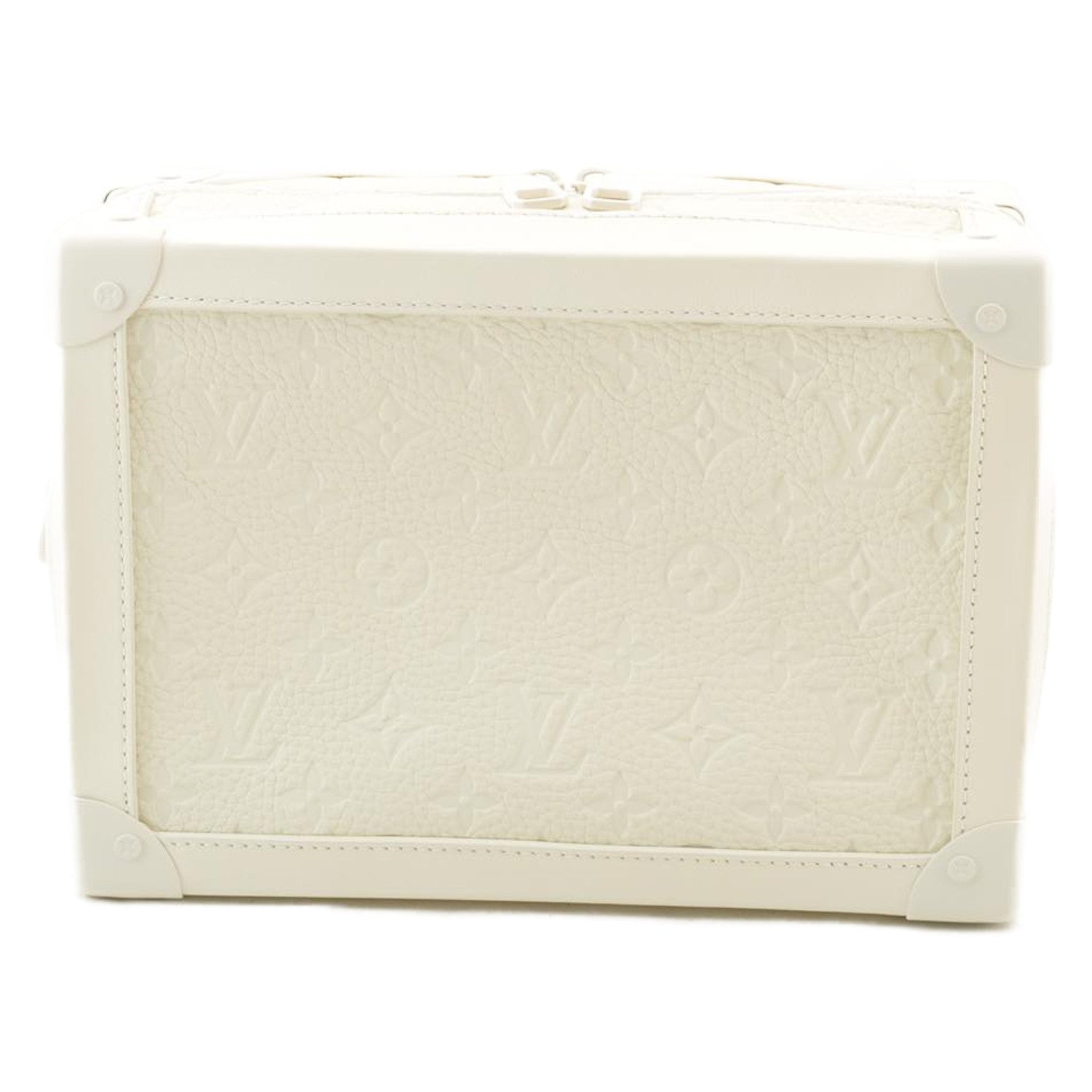 LOUIS VUITTON Virgil Abloh Shoulder Bag Soft Trunk Box White M53254 Auth ak104SM