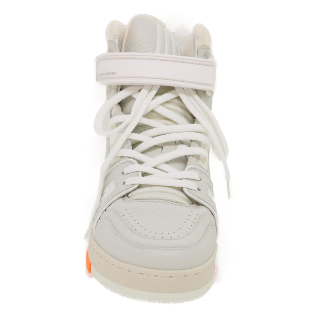 LOUIS VUITTON Trainer sneakers Leather High cut White 1A5A0D LV Auth ak173SM