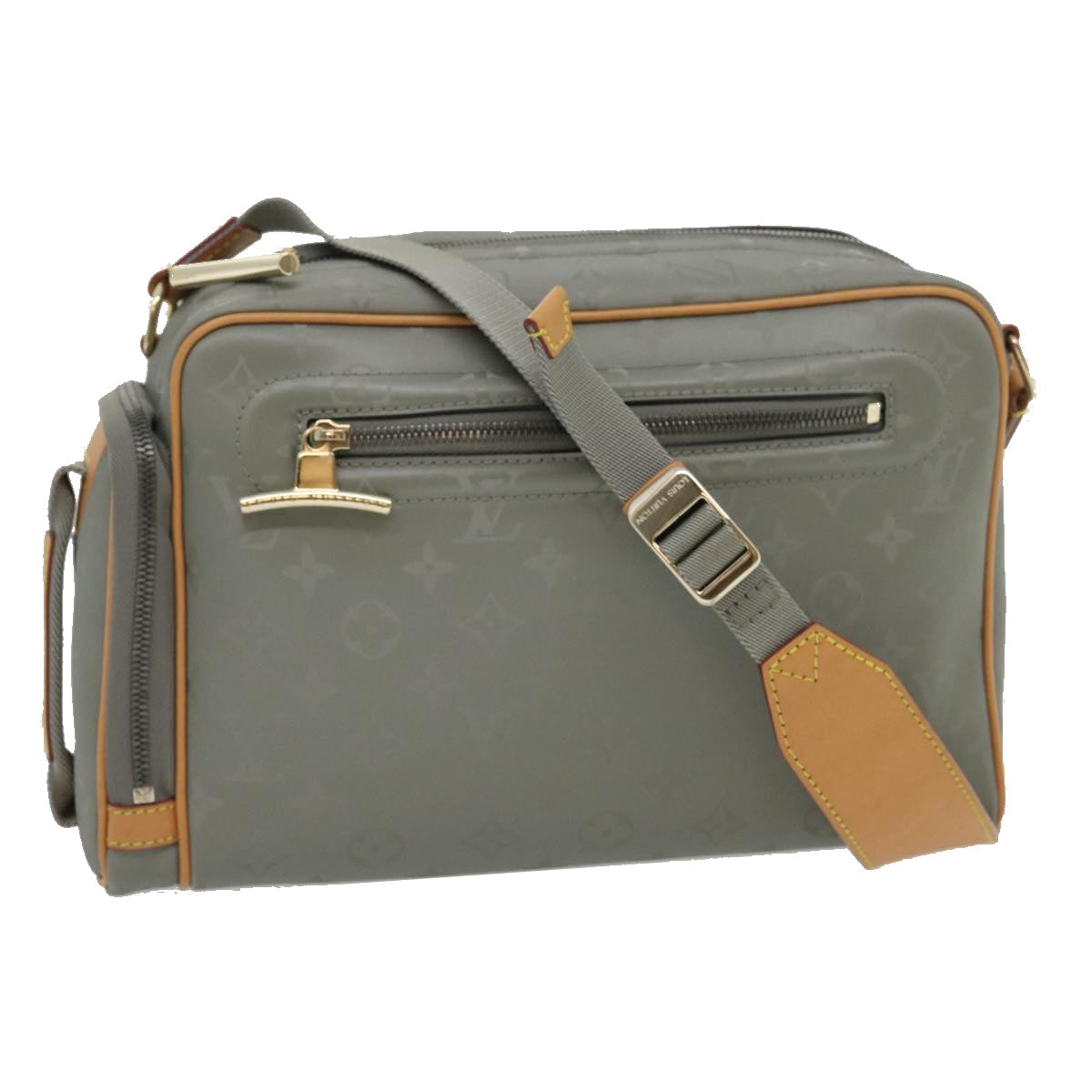 LOUIS VUITTON Monogram titanium Camera Bag Shoulder Bag Gray M43884 Auth ak180SM