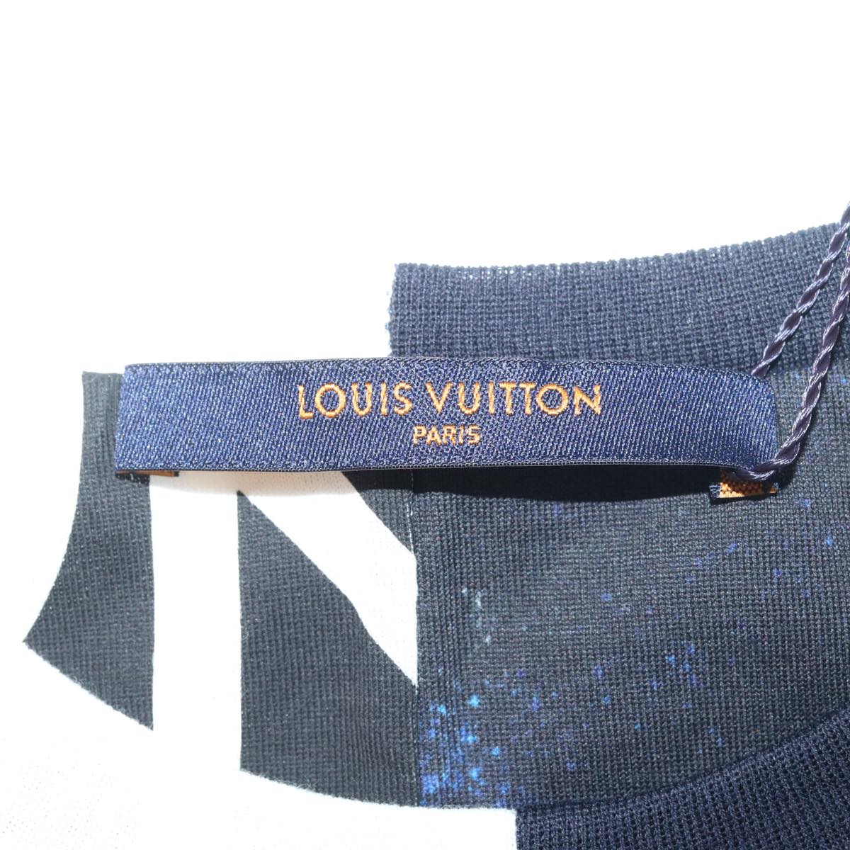 LOUIS VUITTON Short-Sleeved T-shirt XS Black HGY13WFMB LV Auth ak188SM