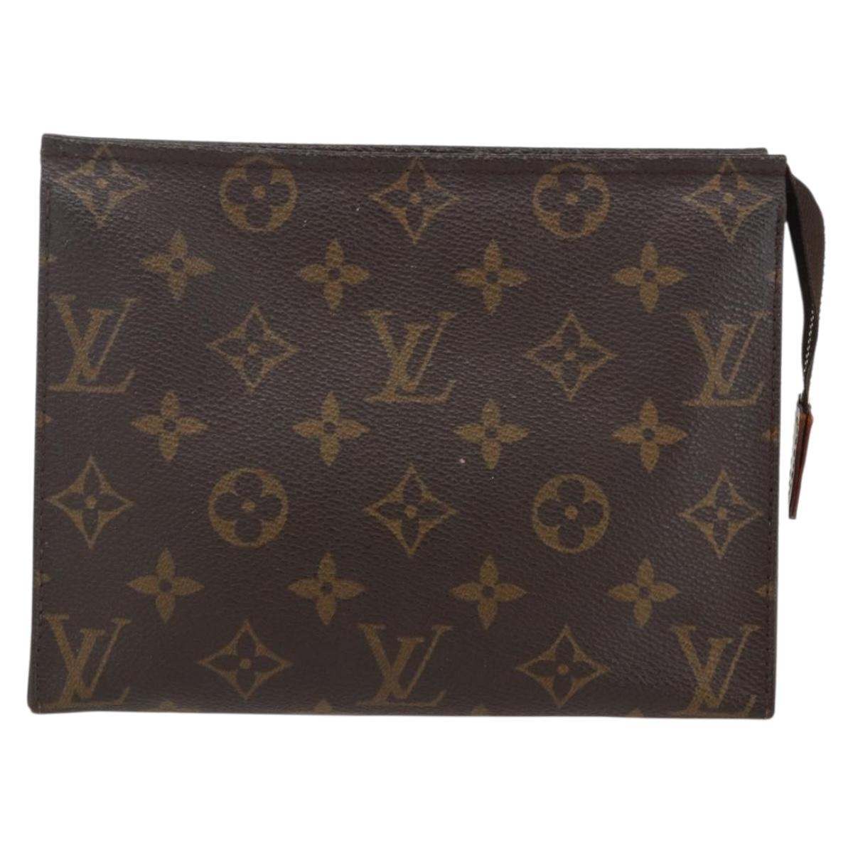 LOUIS VUITTON Monogram Poche Toilette 19 Pouch M47544 LV Auth am10011