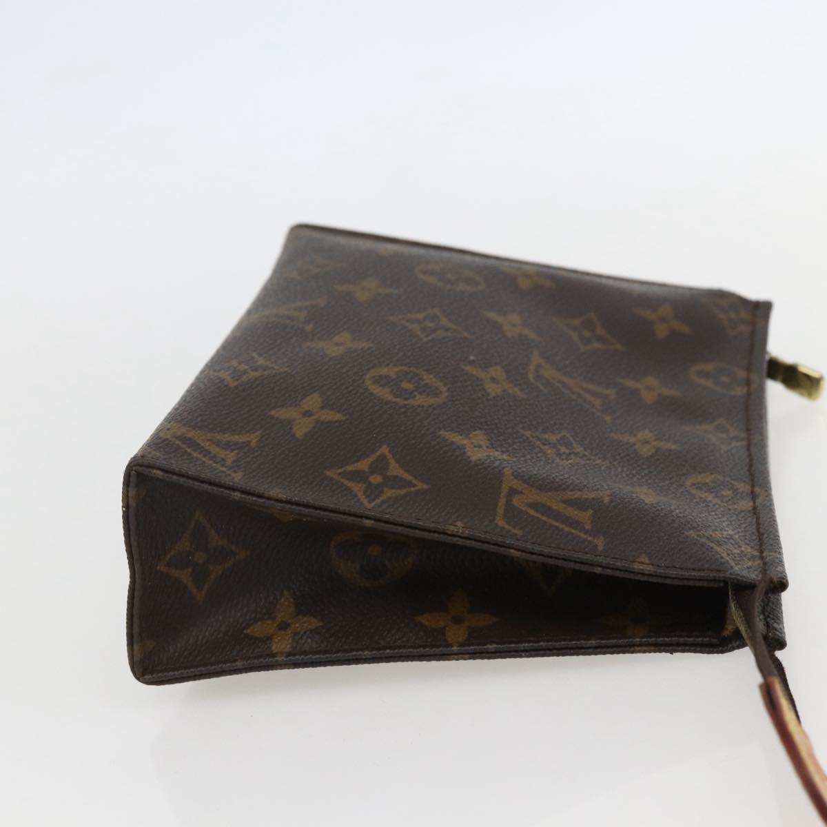 LOUIS VUITTON Monogram Poche Toilette 19 Pouch M47544 LV Auth am10011