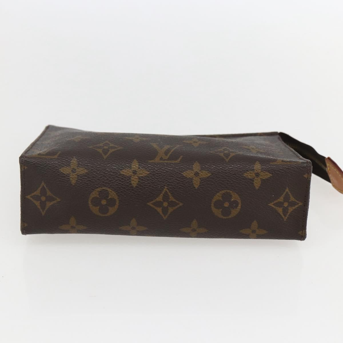 LOUIS VUITTON Monogram Poche Toilette 19 Pouch M47544 LV Auth am10011