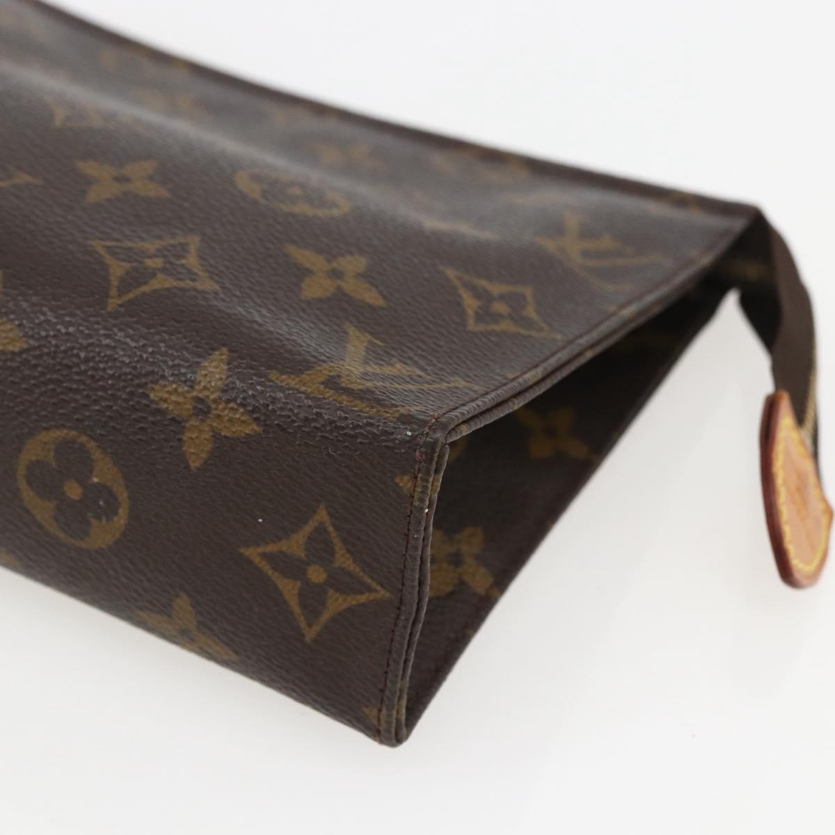 LOUIS VUITTON Monogram Poche Toilette 19 Pouch M47544 LV Auth am10011