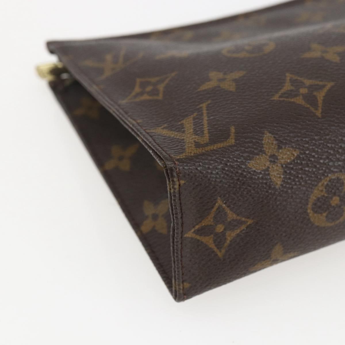 LOUIS VUITTON Monogram Poche Toilette 19 Pouch M47544 LV Auth am10011