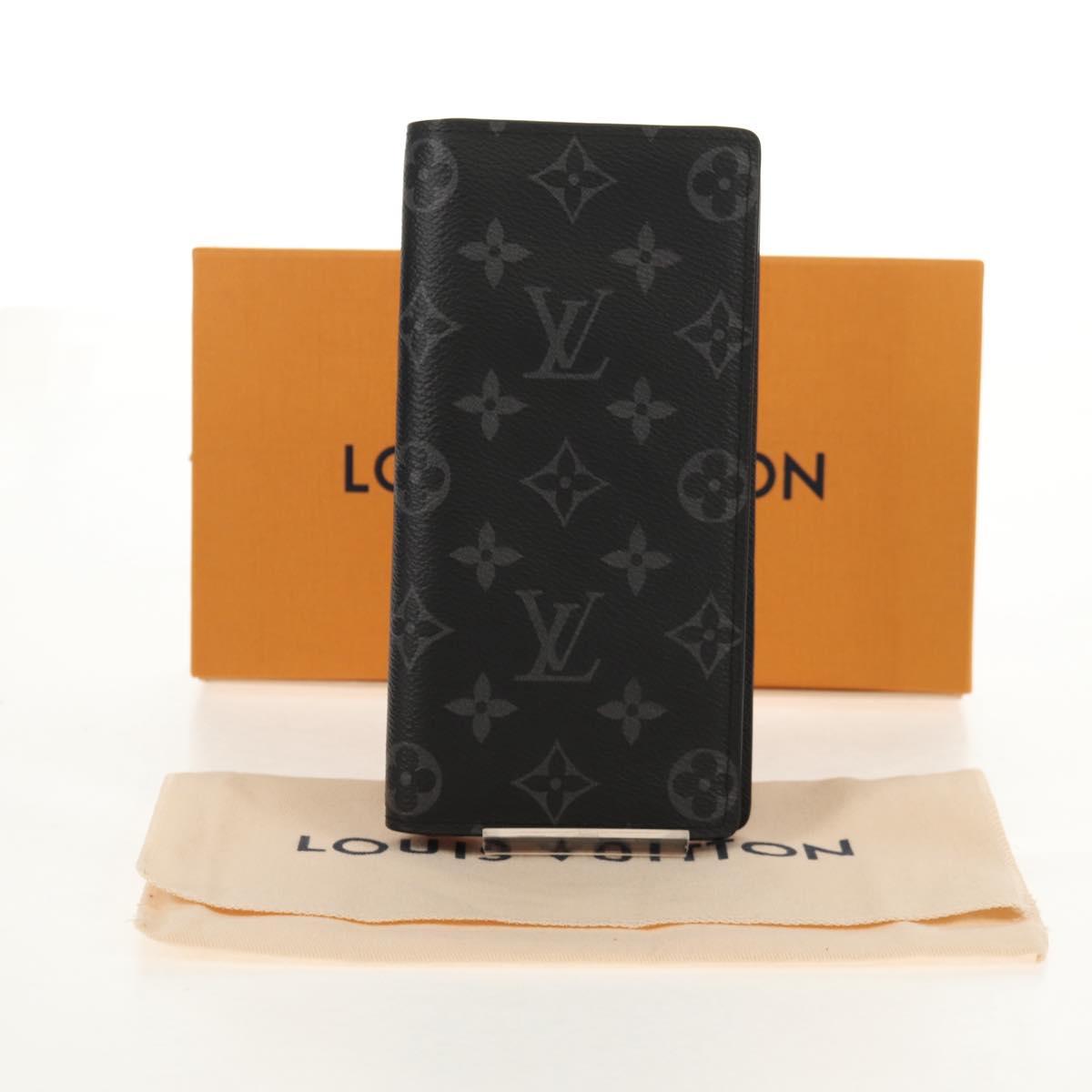 LOUIS VUITTON Monogram Eclipse Porte Feuille Brother Wallet M61697 Auth am10014M