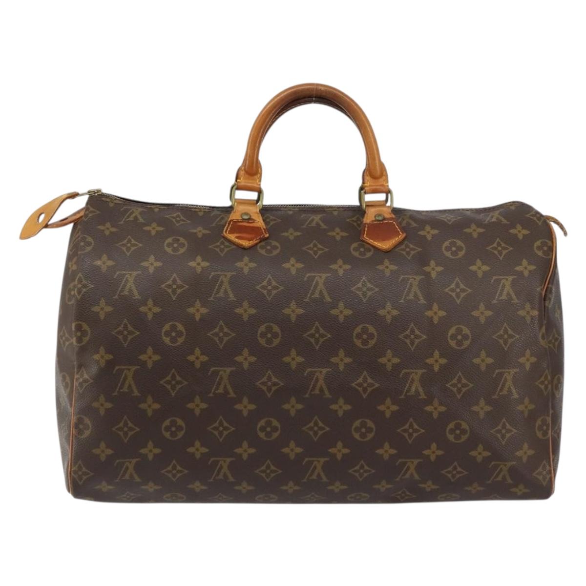 LOUIS VUITTON Monogram Speedy 40 Hand Bag M41522 LV Auth am10023