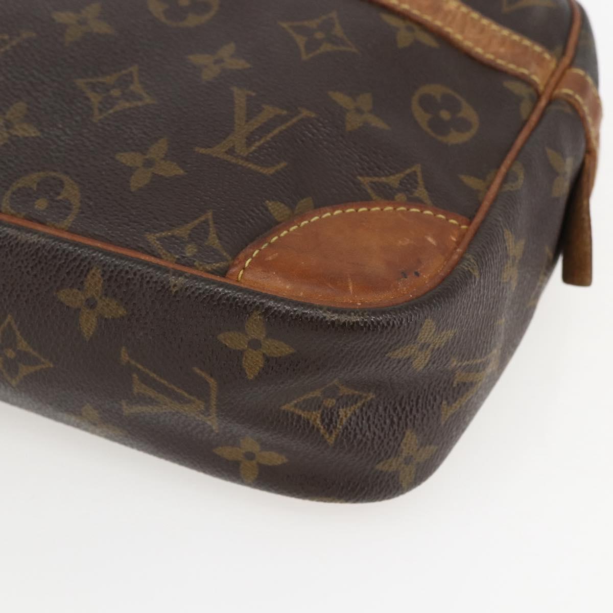 LOUIS VUITTON Monogram Compiegne 28 Clutch Bag M51845 LV Auth am10037