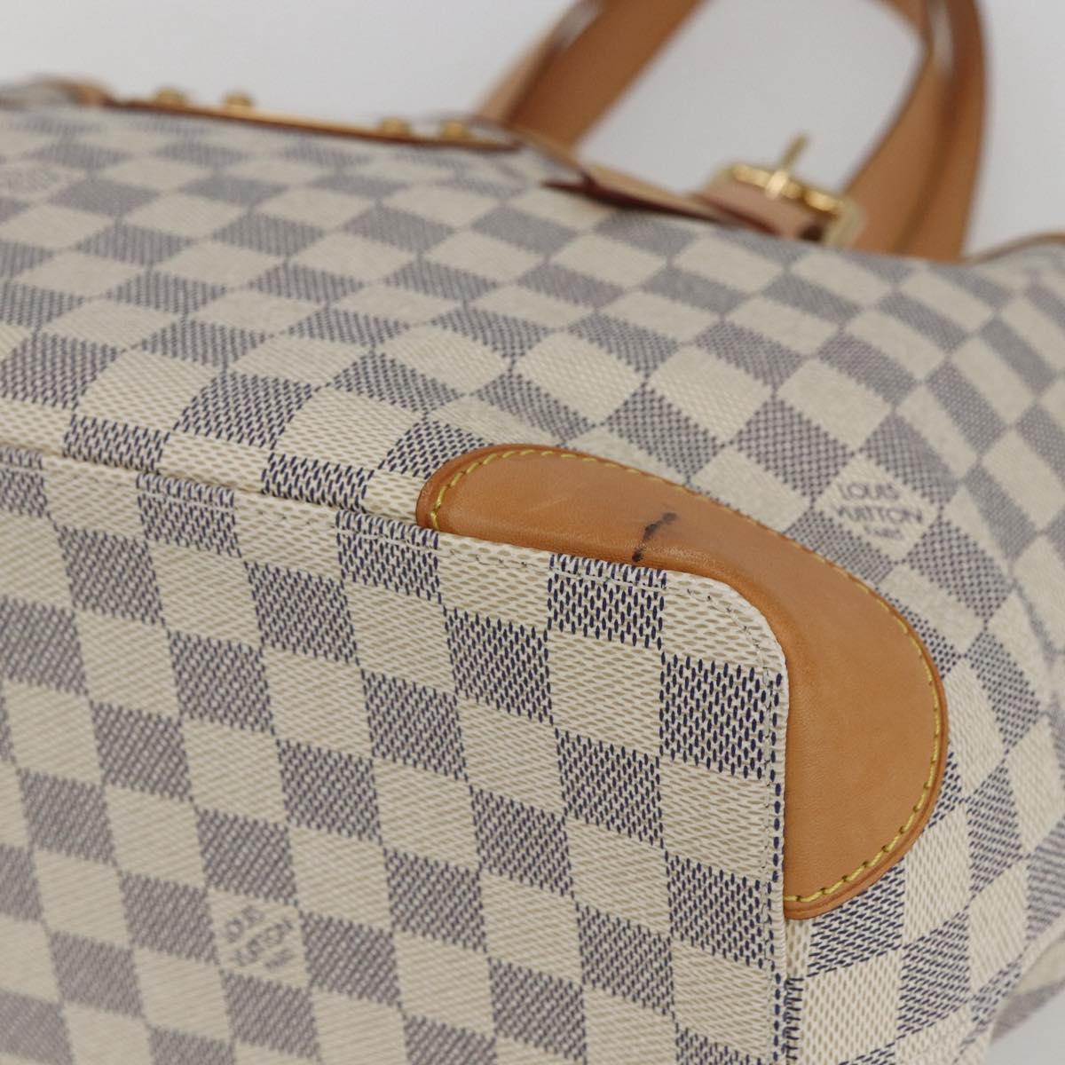 LOUIS VUITTON Damier Azur Hampstead MM Tote Bag N51206 LV Auth am10041V
