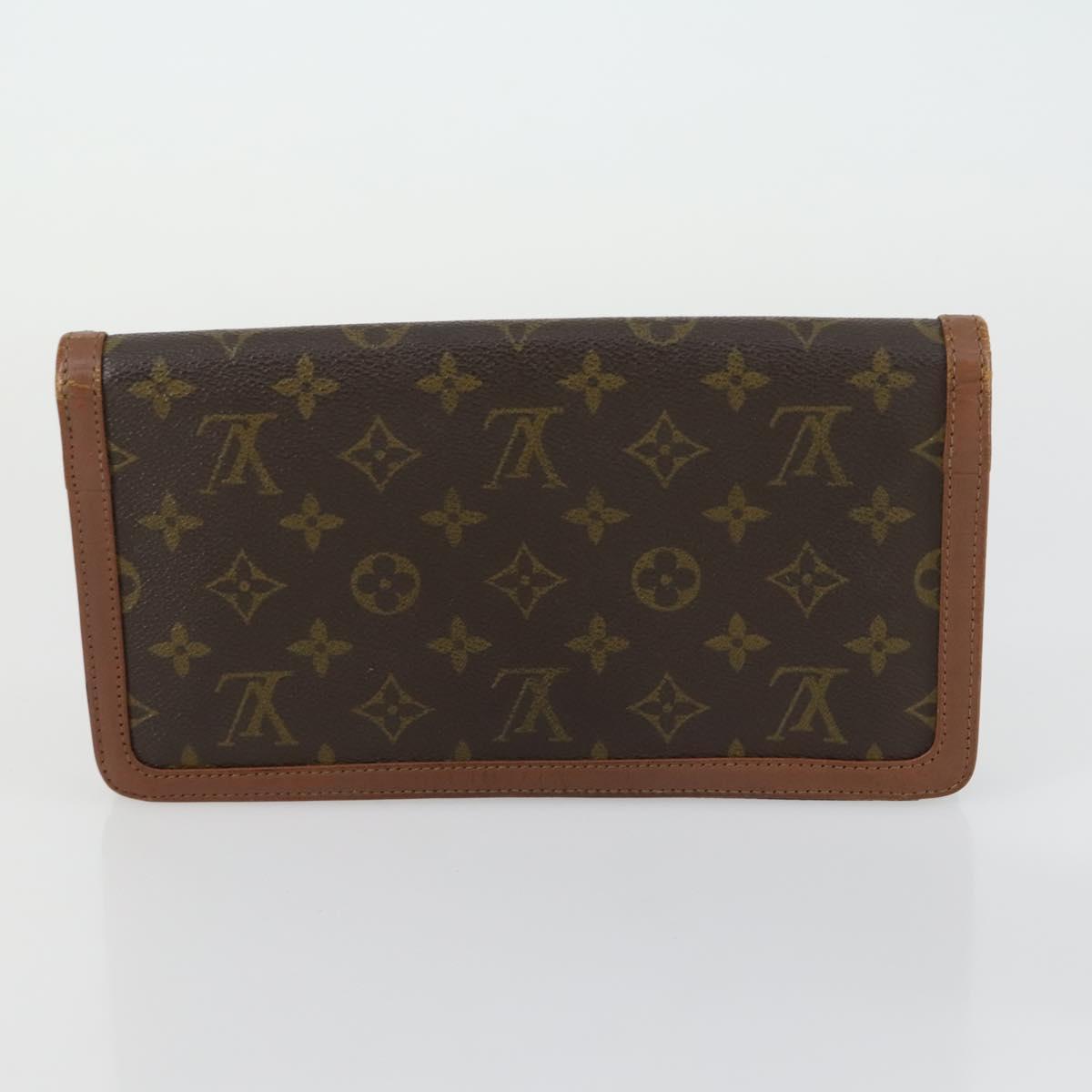 LOUIS VUITTON Monogram Clutch Bag 2 Set LV Auth am10054