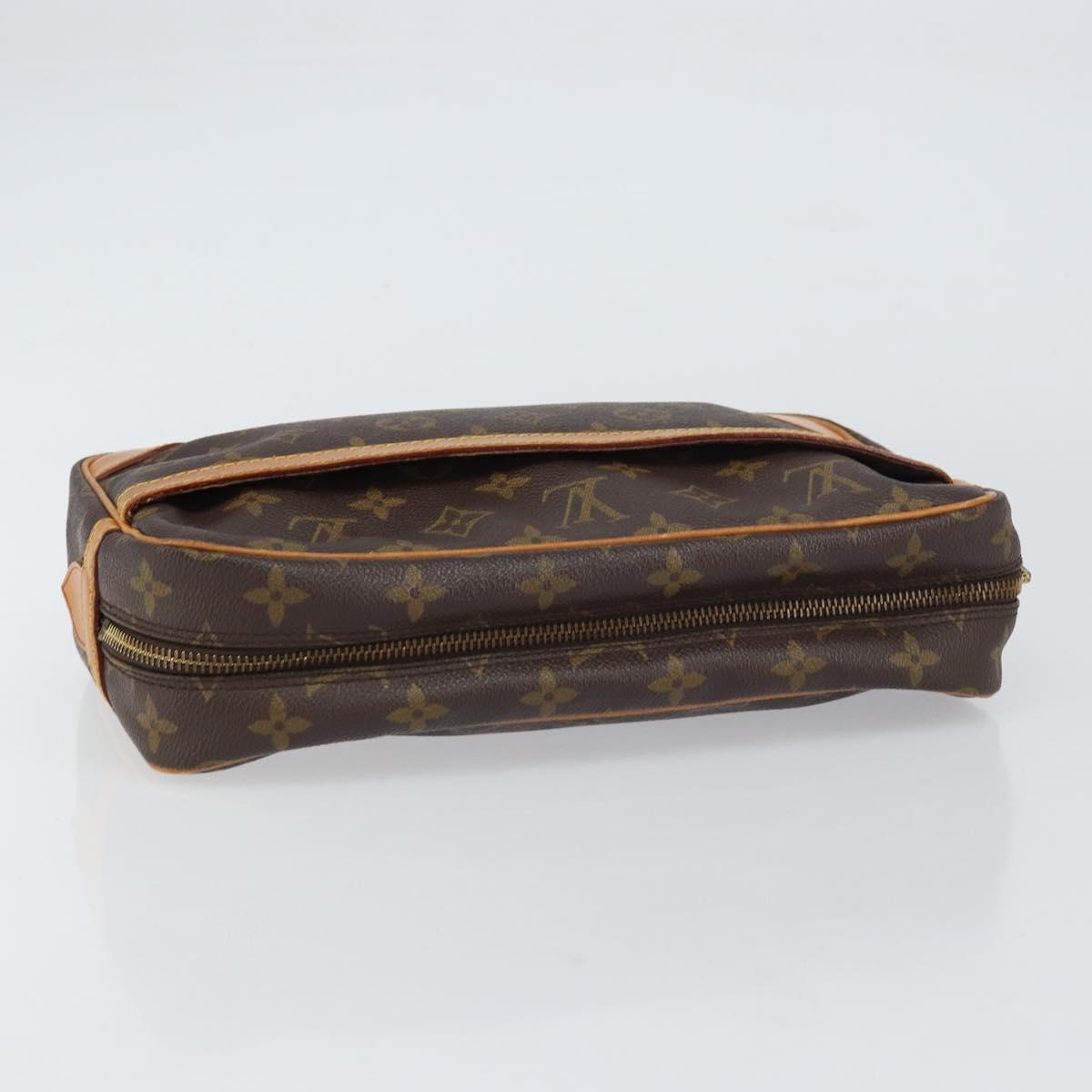 LOUIS VUITTON Monogram Compiegne 28 Clutch Bag M51845 LV Auth am10056
