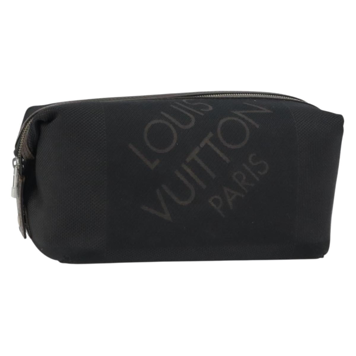 LOUIS VUITTON Damier Geant Trousse Albatross Bag Black Noir M93091 Auth am10074