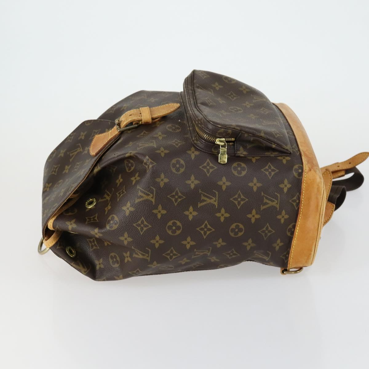 LOUIS VUITTON Monogram Montsouris GM Backpack M51135 LV Auth am10077