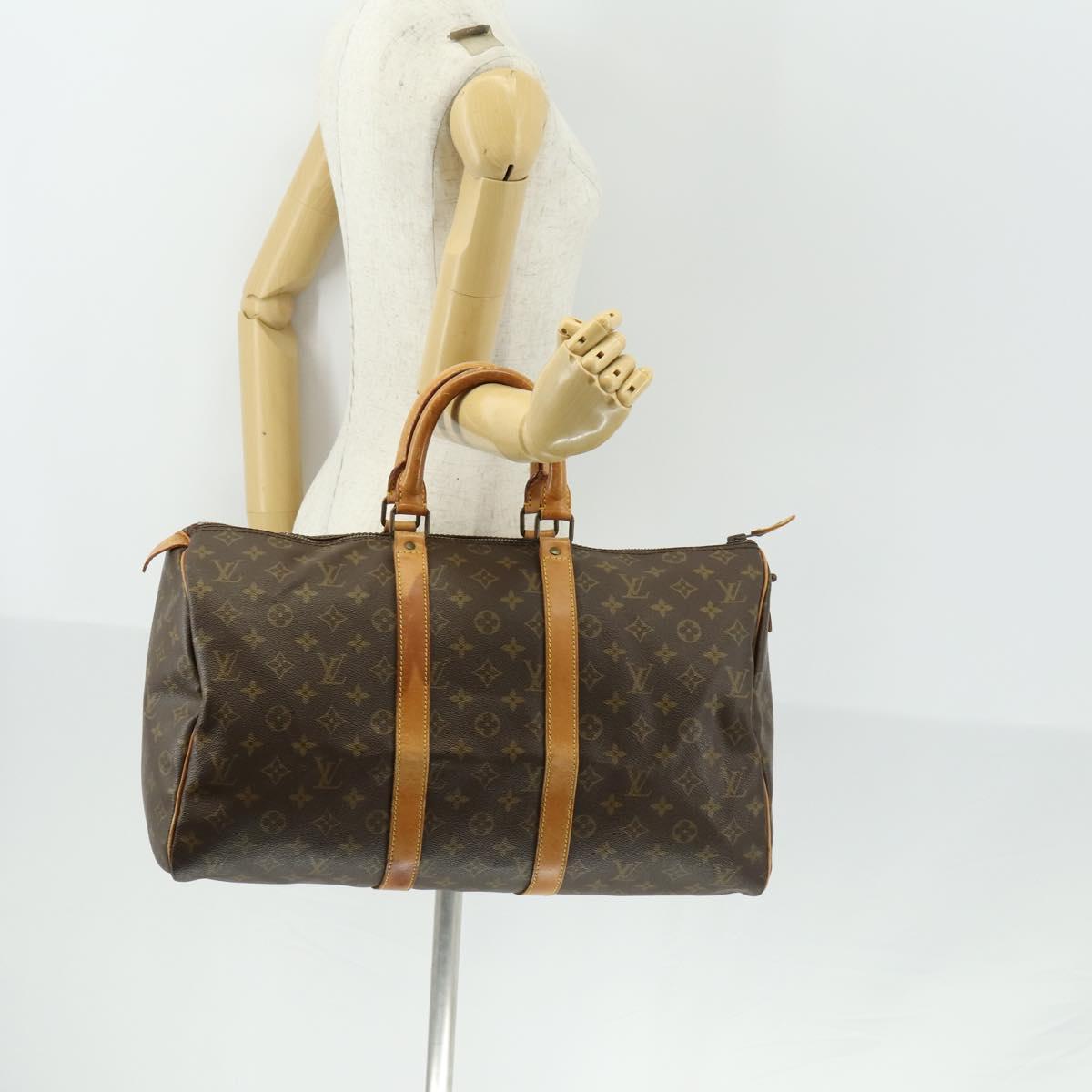 LOUIS VUITTON Monogram Keepall 45 Boston Bag Vintage M41428 LV Auth am10081