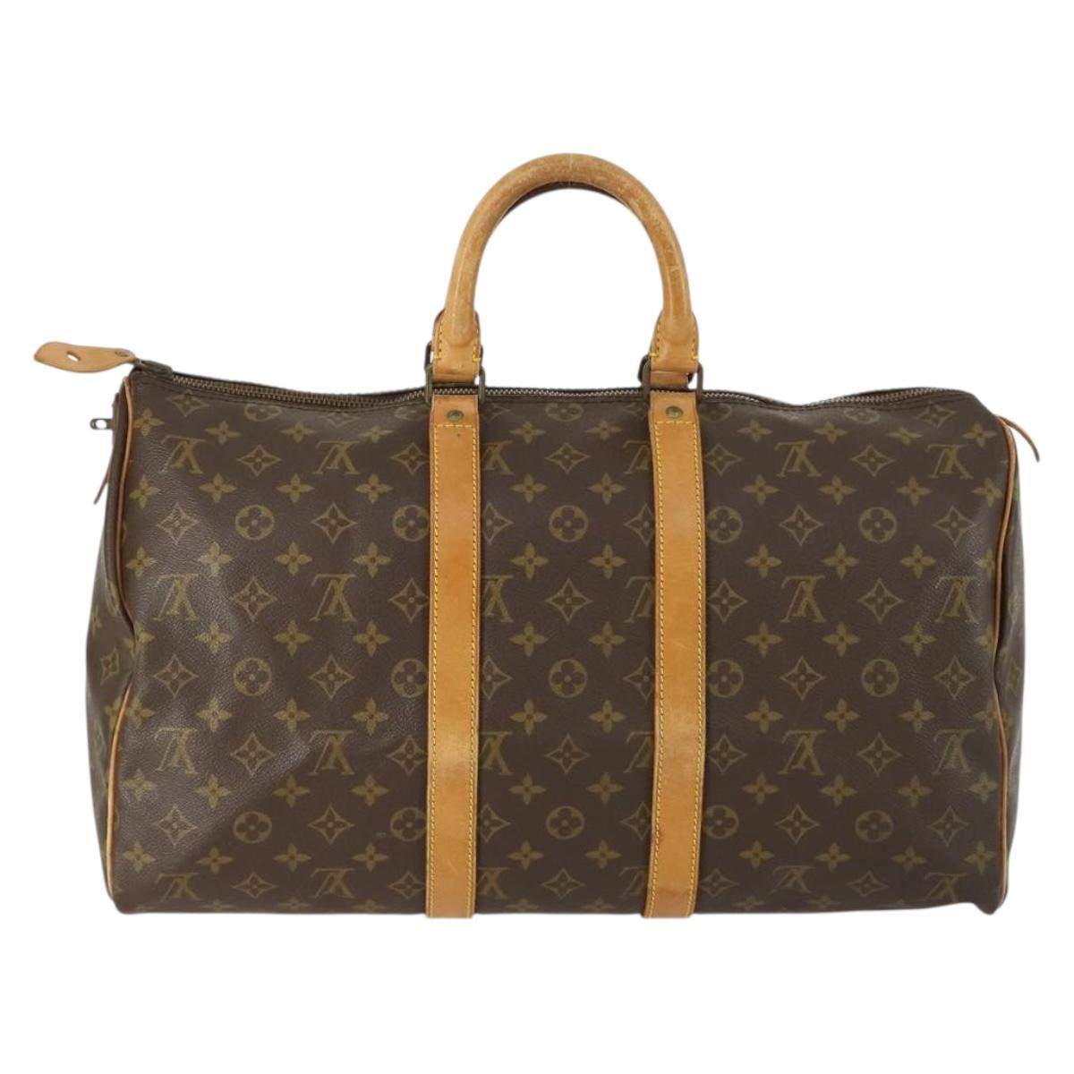 LOUIS VUITTON Monogram Keepall 45 Boston Bag Vintage M41428 LV Auth am10081
