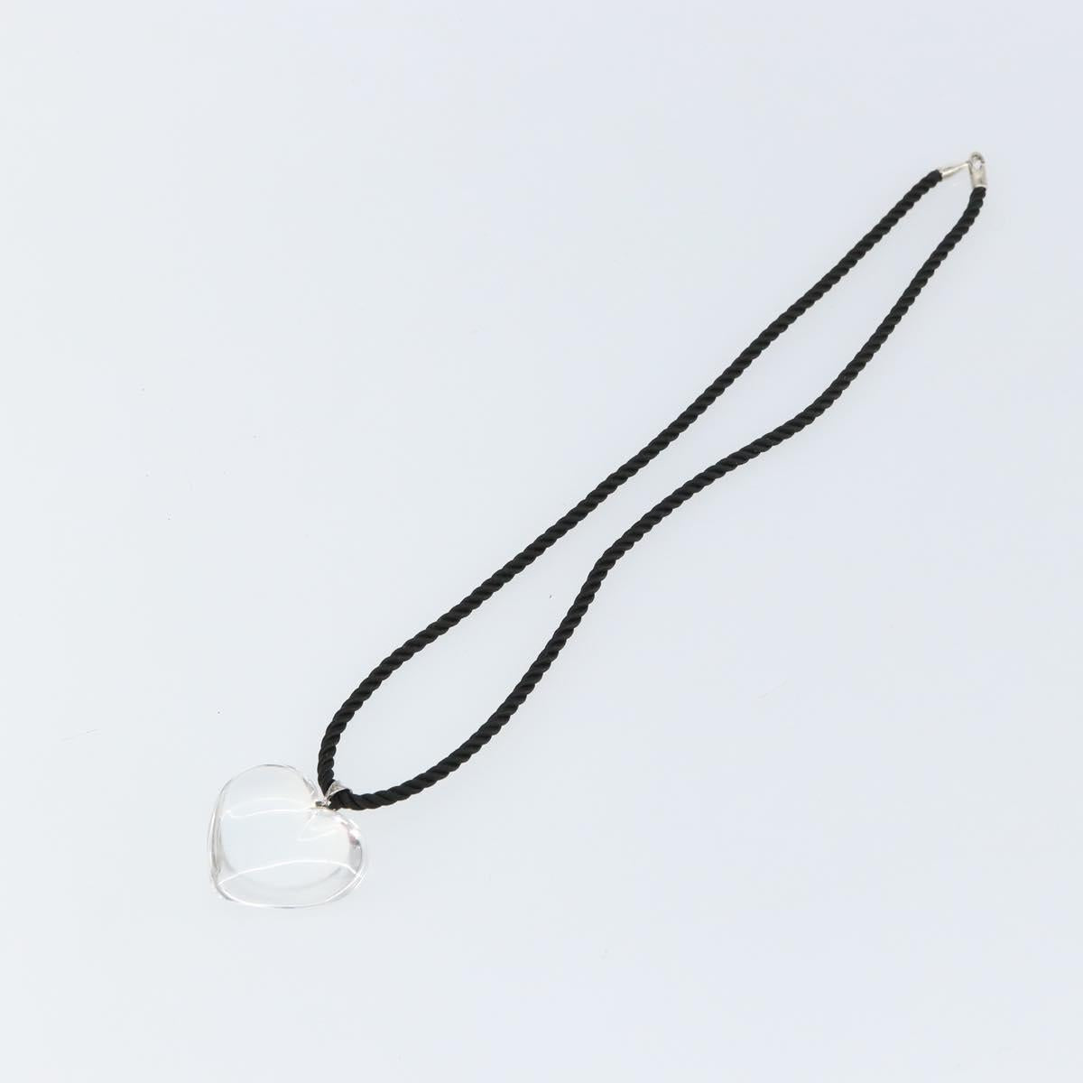 Baccarat Heart Necklace Crystal Clear Auth am10114