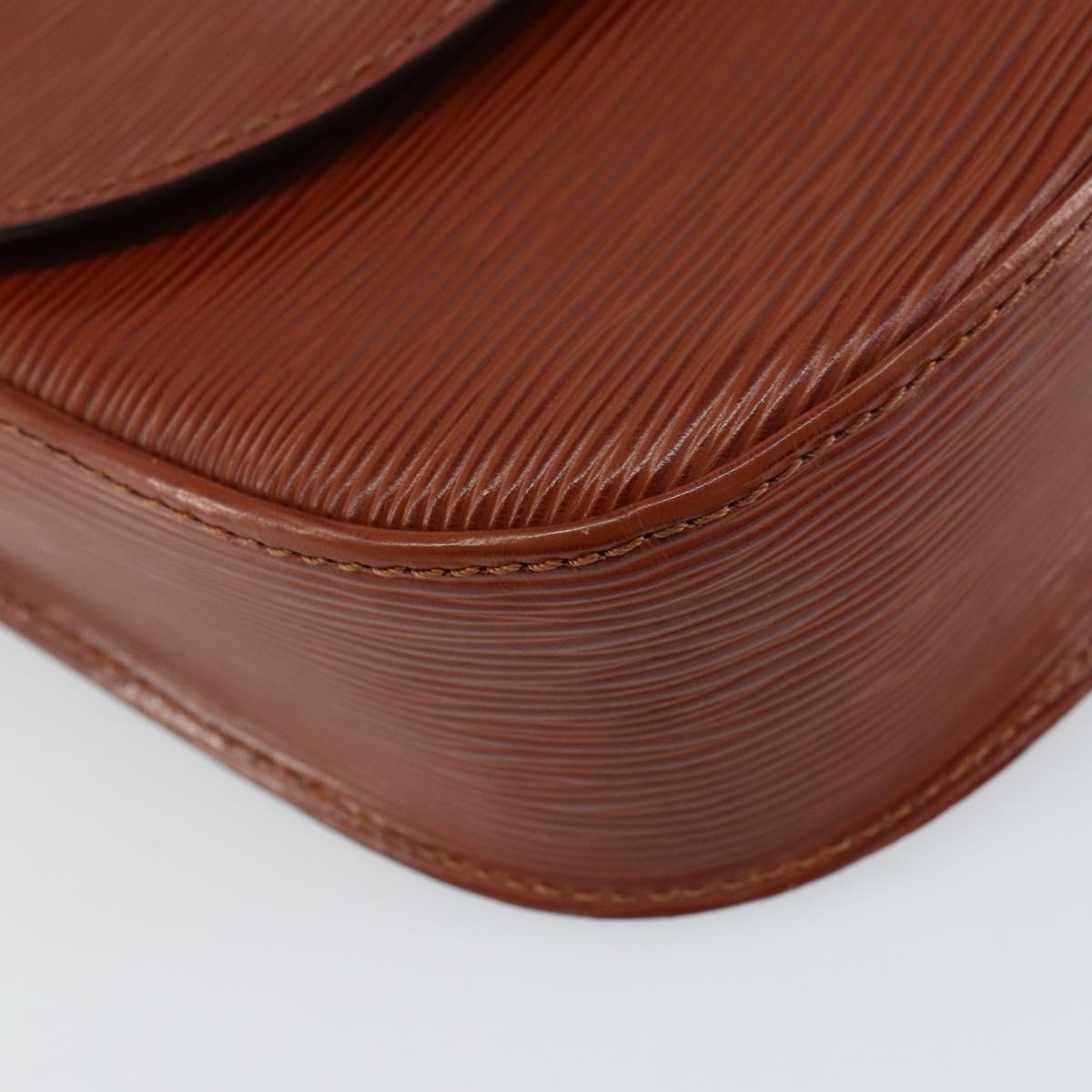 LOUIS VUITTON Epi Saint Cloud GM Shoulder Bag Brown M52193 LV Auth am10118