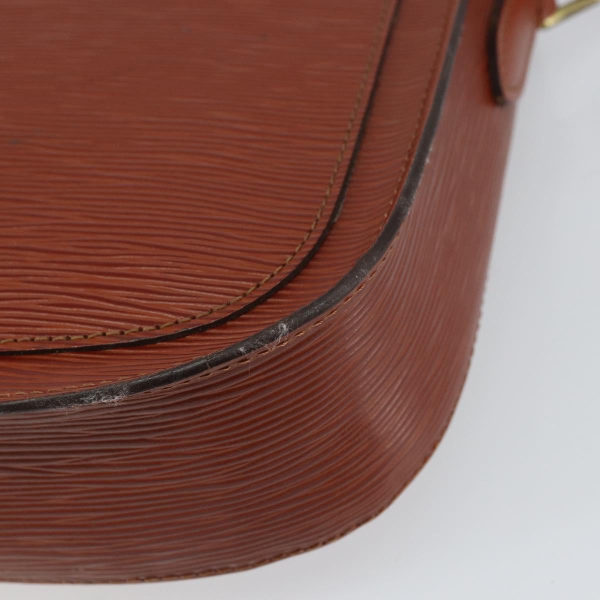 LOUIS VUITTON Epi Saint Cloud GM Shoulder Bag Brown M52193 LV Auth am10118