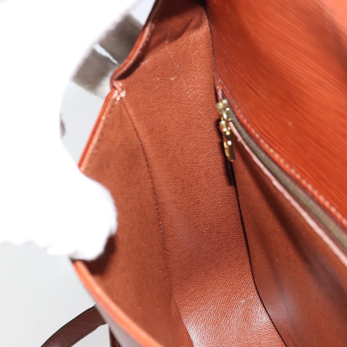 LOUIS VUITTON Epi Saint Cloud GM Shoulder Bag Brown M52193 LV Auth am10118