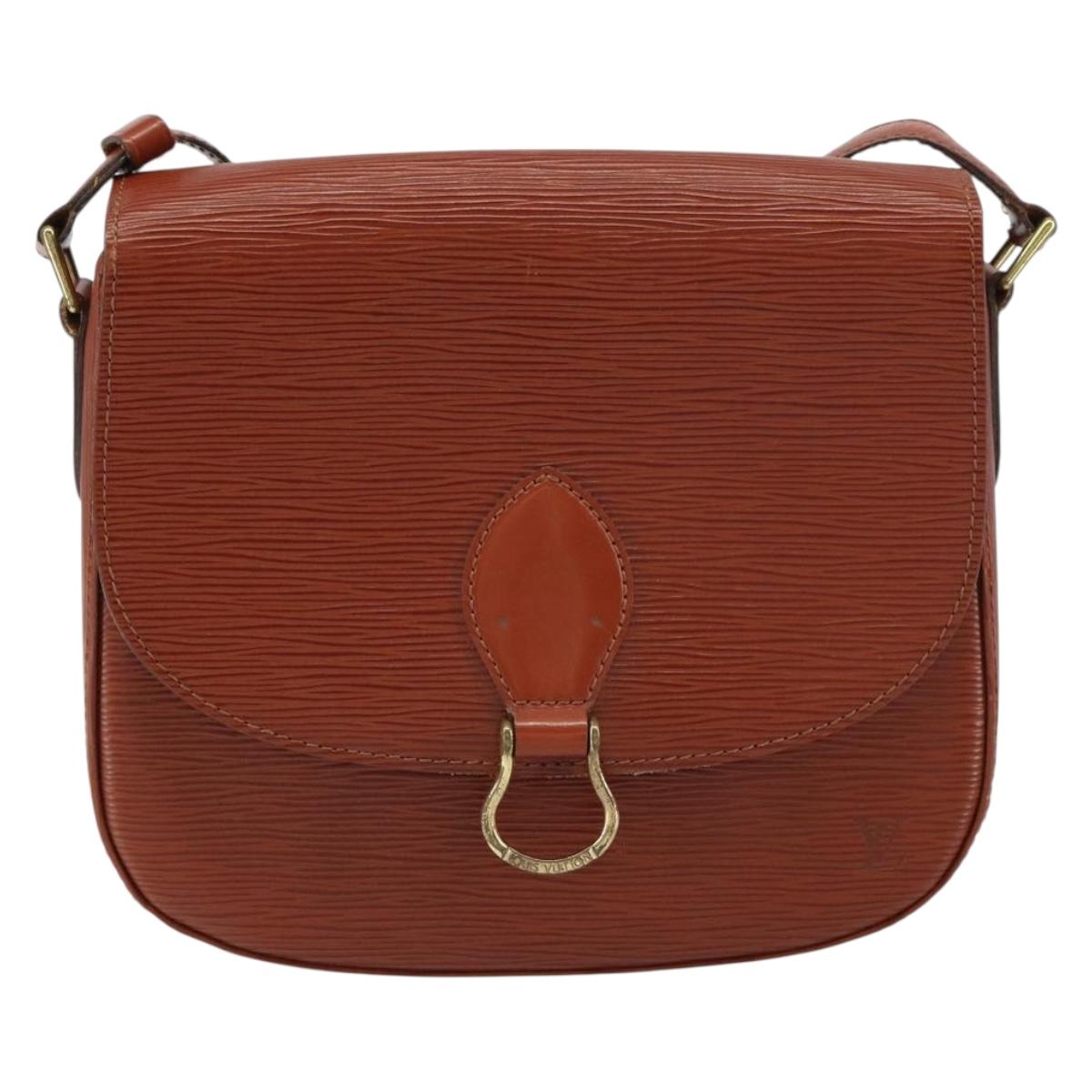 LOUIS VUITTON Epi Saint Cloud GM Shoulder Bag Brown M52193 LV Auth am10118
