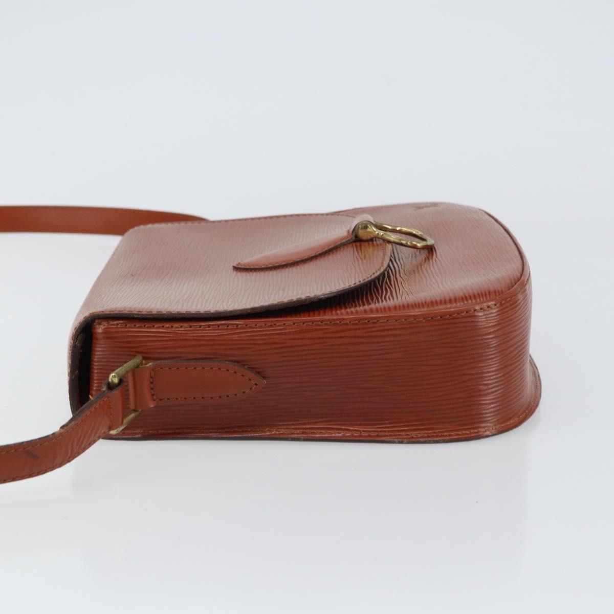 LOUIS VUITTON Epi Saint Cloud GM Shoulder Bag Brown M52193 LV Auth am10118