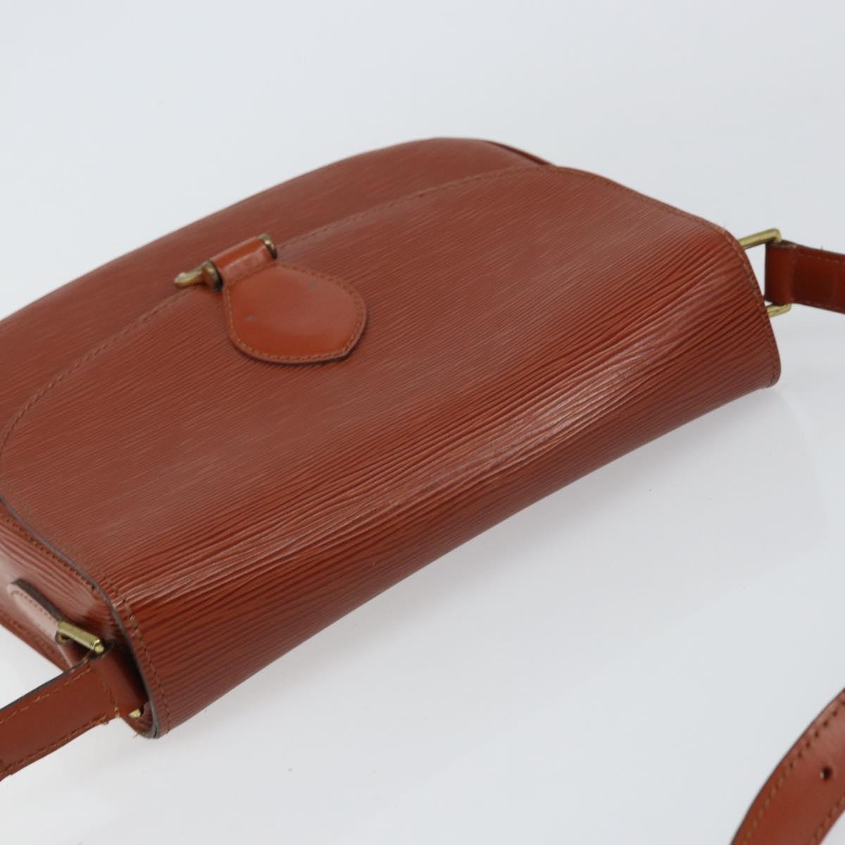 LOUIS VUITTON Epi Saint Cloud GM Shoulder Bag Brown M52193 LV Auth am10118