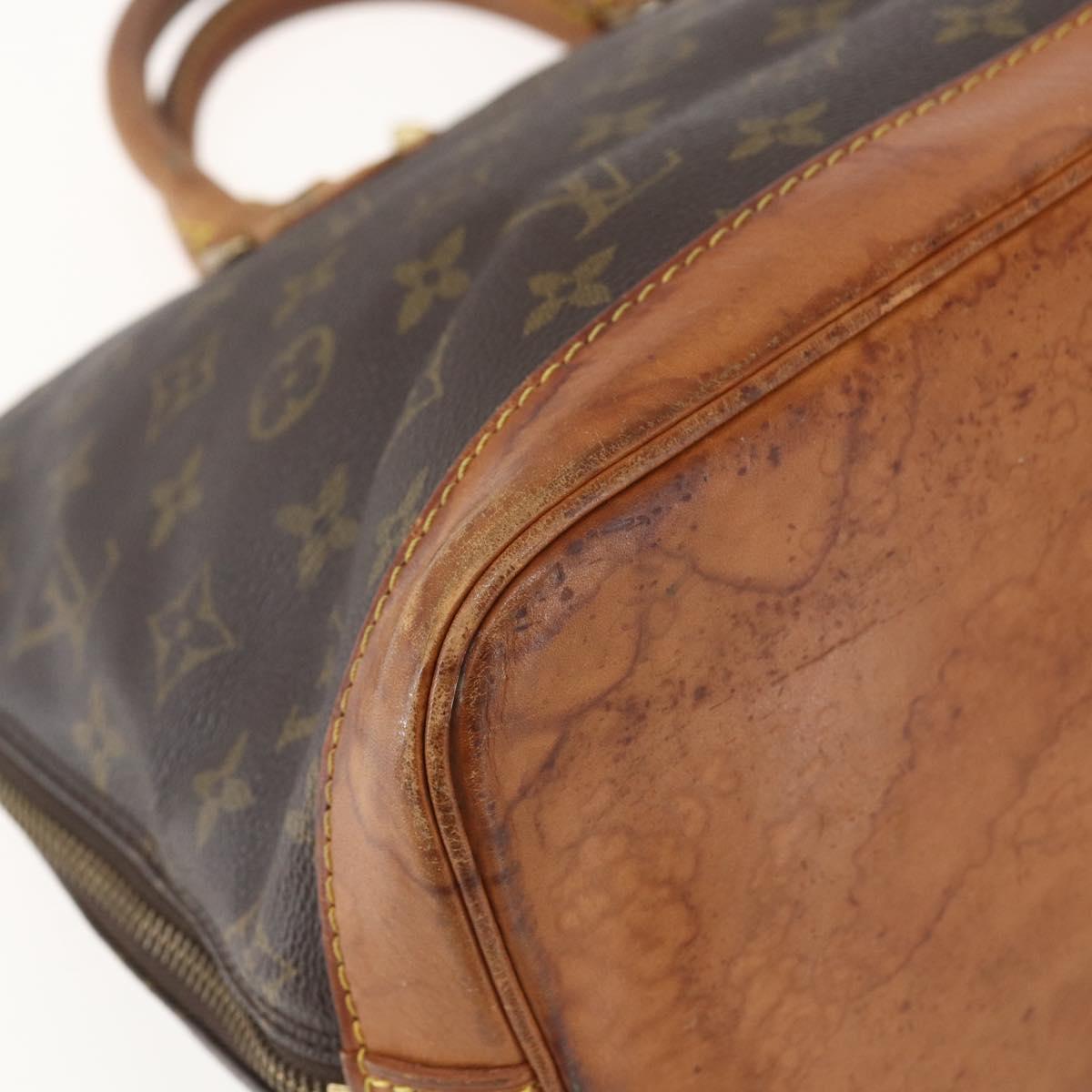LOUIS VUITTON Monogram Alma Hand Bag M51130 LV Auth am10119