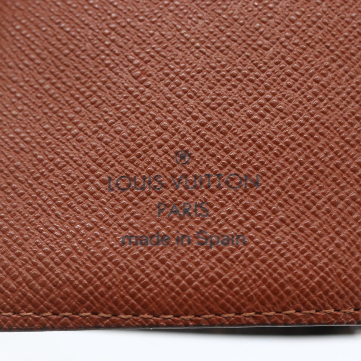 LOUIS VUITTON Monogram Agenda PM Day Planner Cover R20005 LV Auth am10153